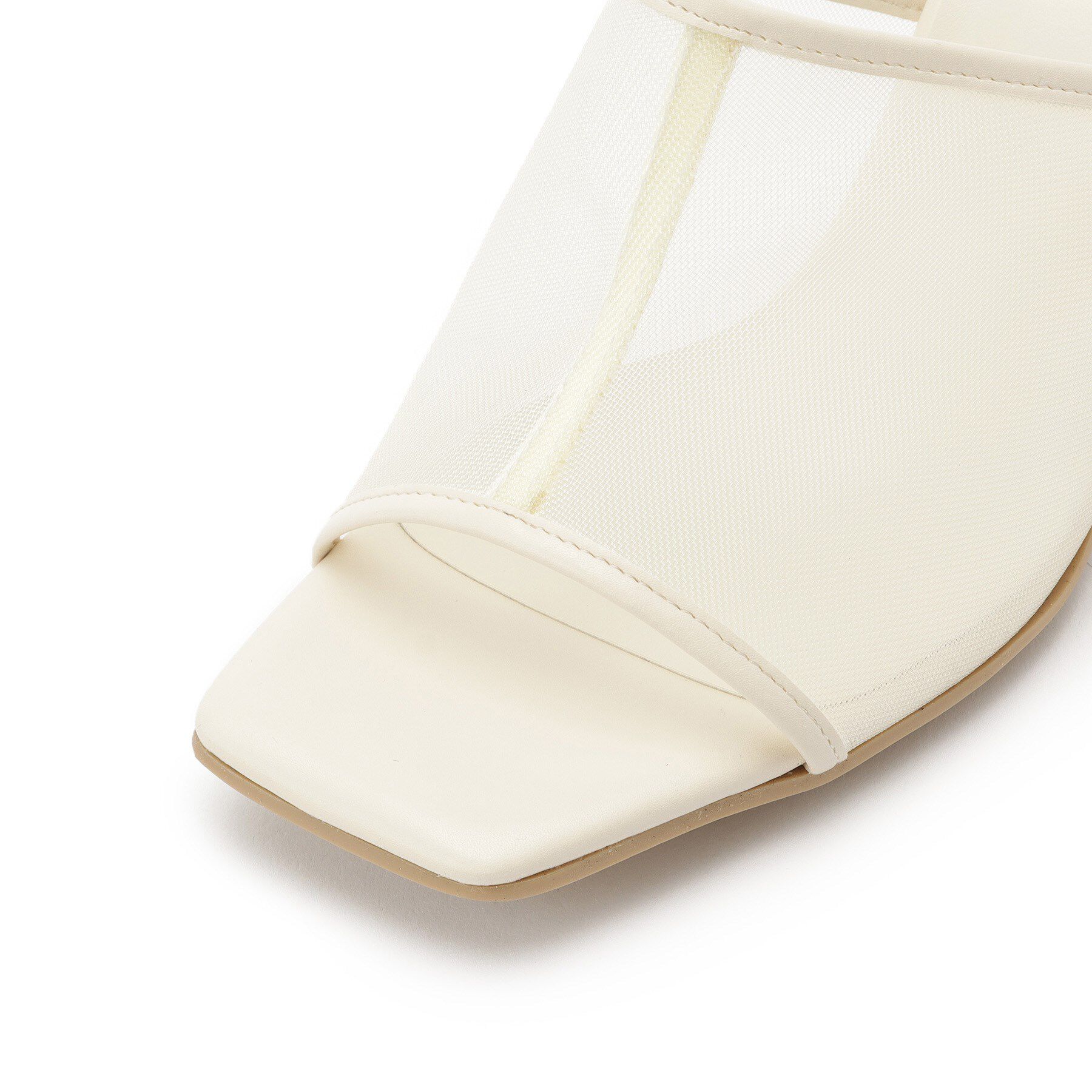 ESPERANZA「チュールメッシュクリアヒールミュール」|サンダル|