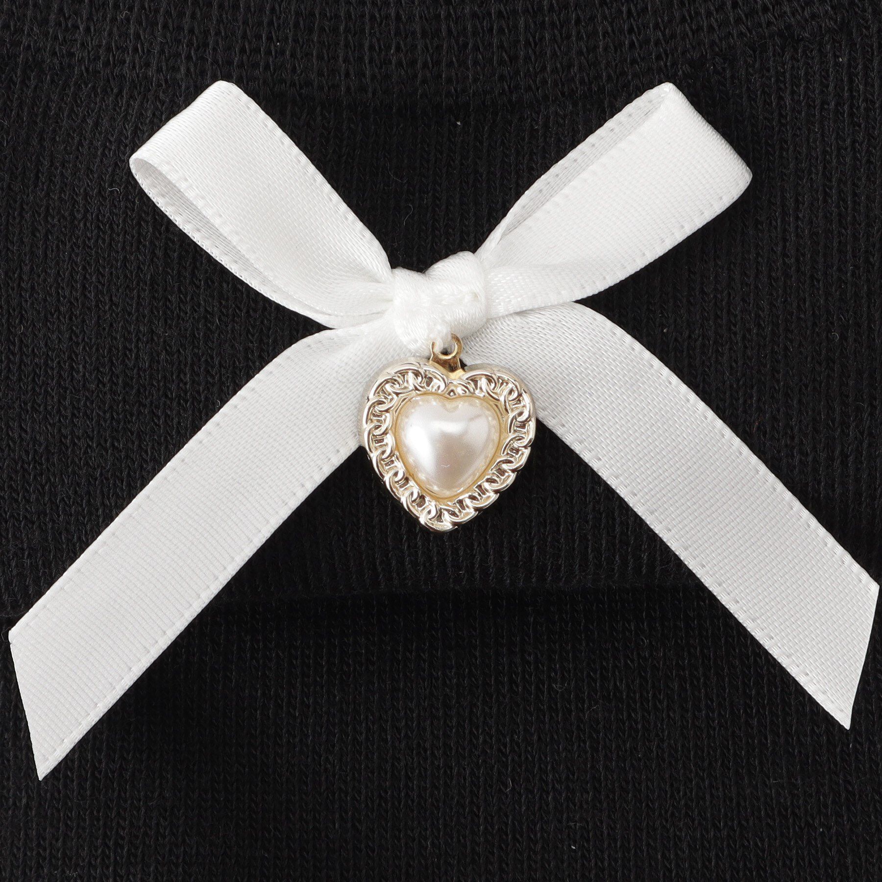 Doll Kiss「サテンリボン&times;ハートパーツ付きソックス」|ソックス|