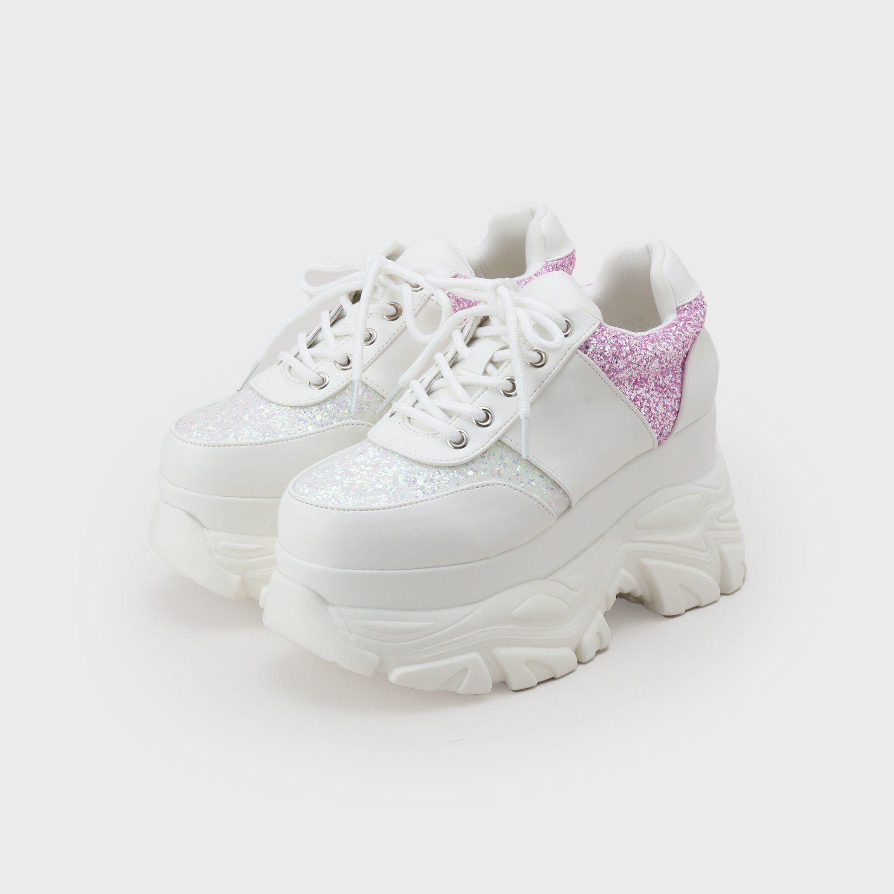 csT&P「グリッター厚底スニーカー」|スニーカー|