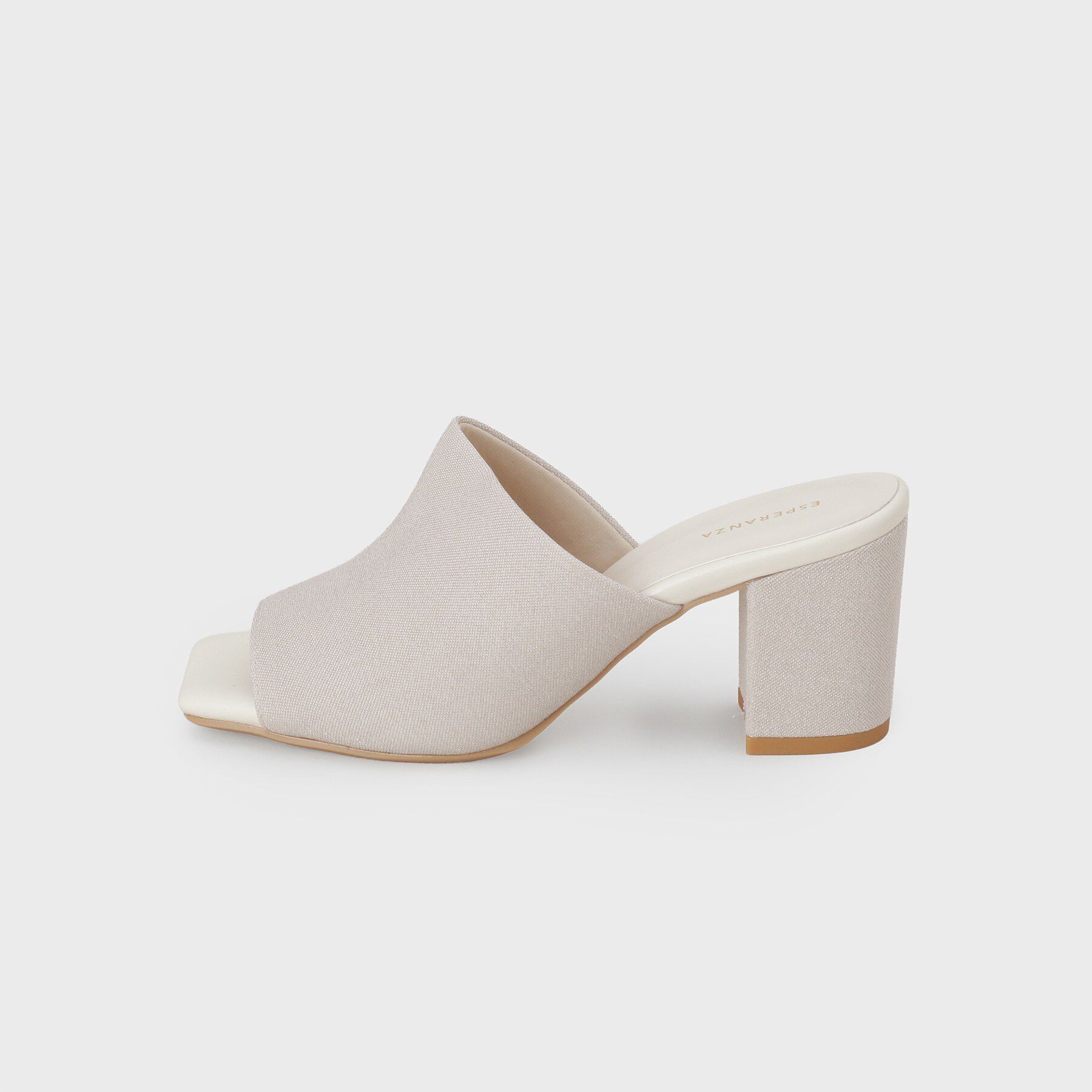 ESPERANZA「スクエアブロックヒールミュール」|サンダル|