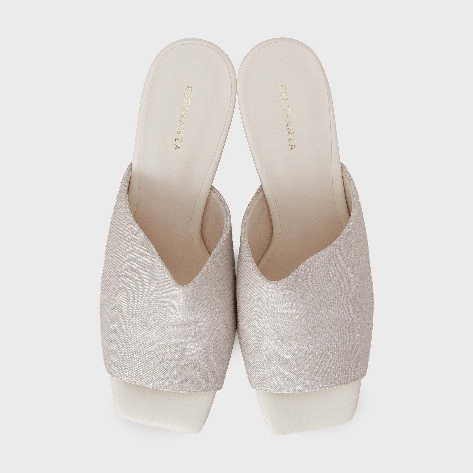 ESPERANZA「スクエアブロックヒールミュール」|サンダル|