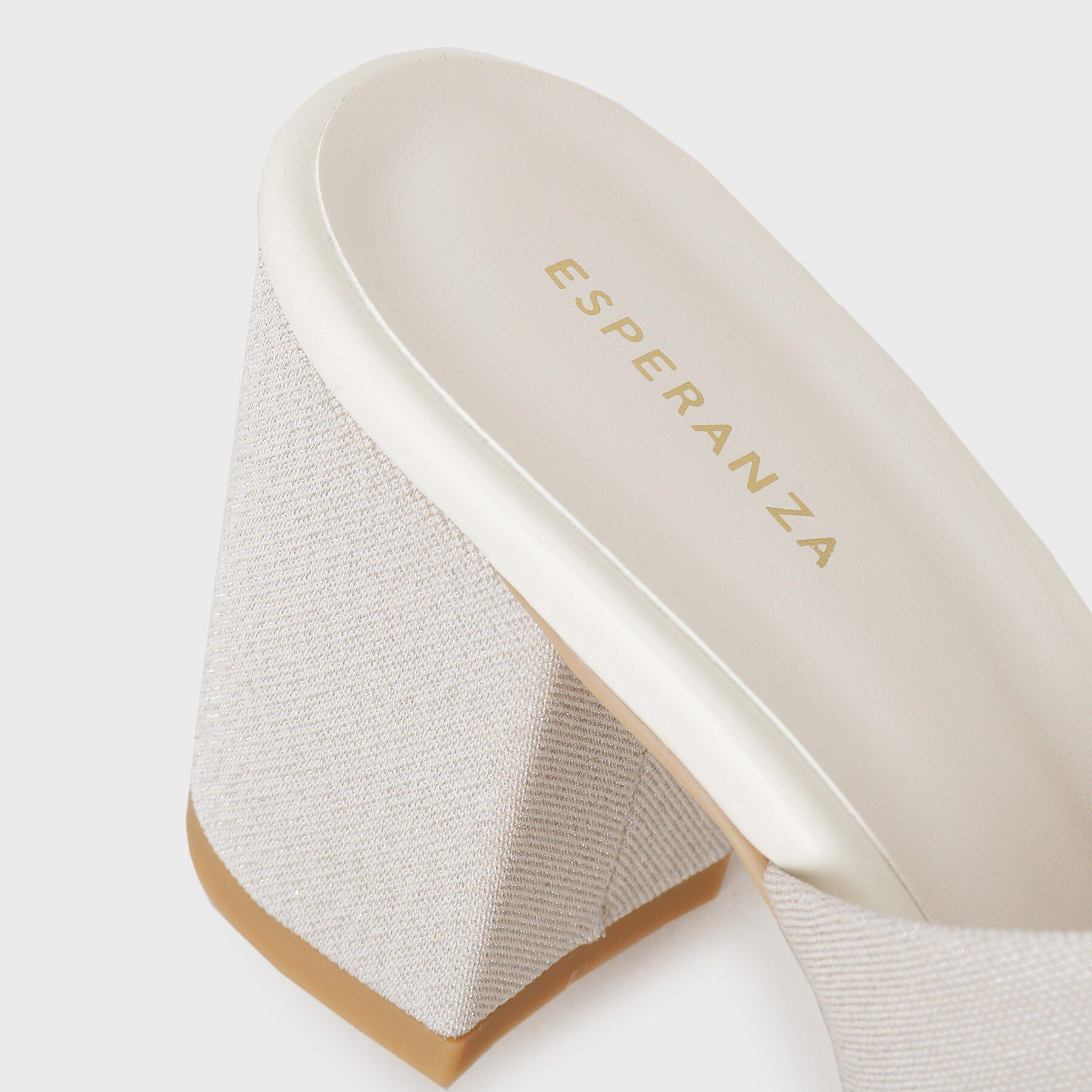 ESPERANZA「スクエアブロックヒールミュール」|サンダル|