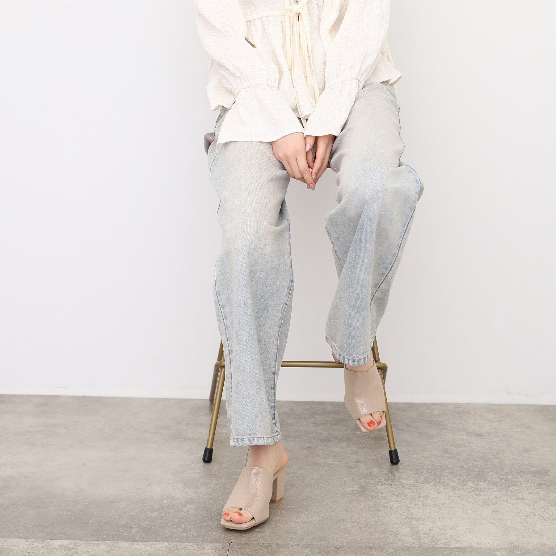 ESPERANZA「スクエアブロックヒールミュール」|サンダル|