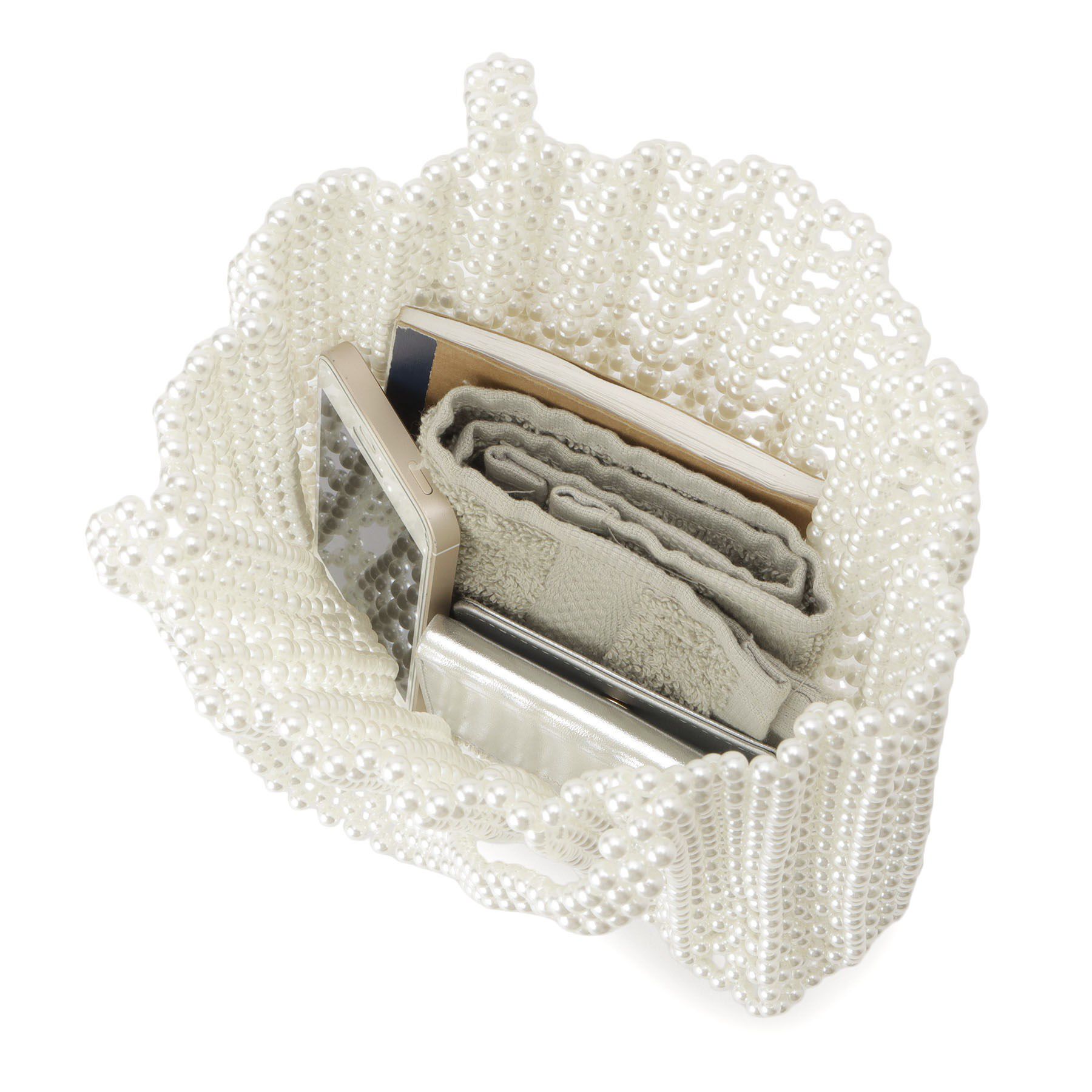 SunaUna「パール調ハンドバッグ」|ハンドバッグ|