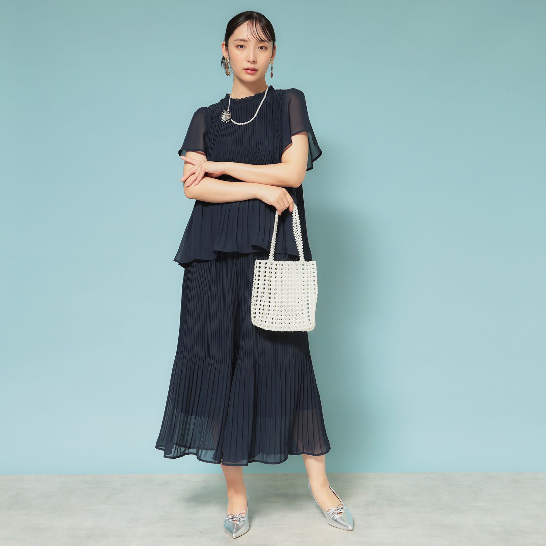 SunaUna「パール調ハンドバッグ」|ハンドバッグ|