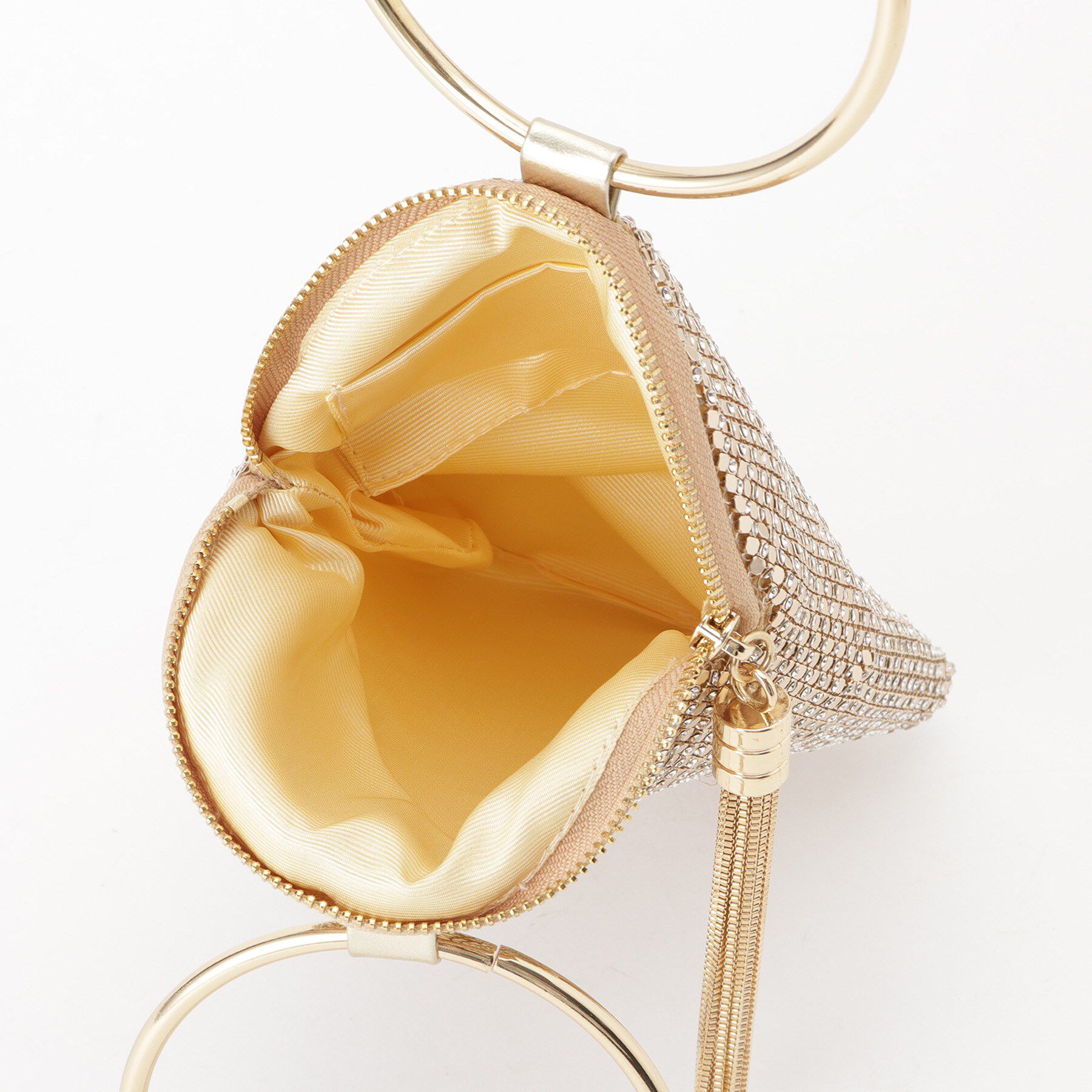 SunaUna「【丸ハンドル】メタルメッシュプチバッグ」|ハンドバッグ|