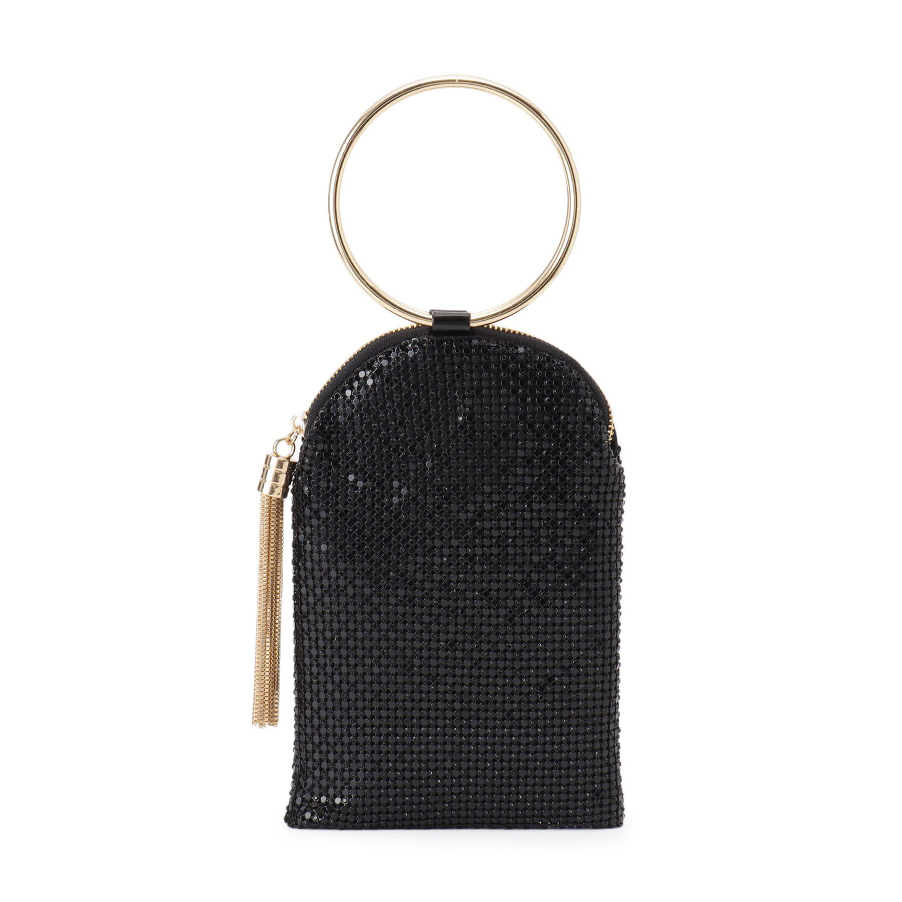 SunaUna「【丸ハンドル】メタルメッシュプチバッグ」|ハンドバッグ|ブラック(019)