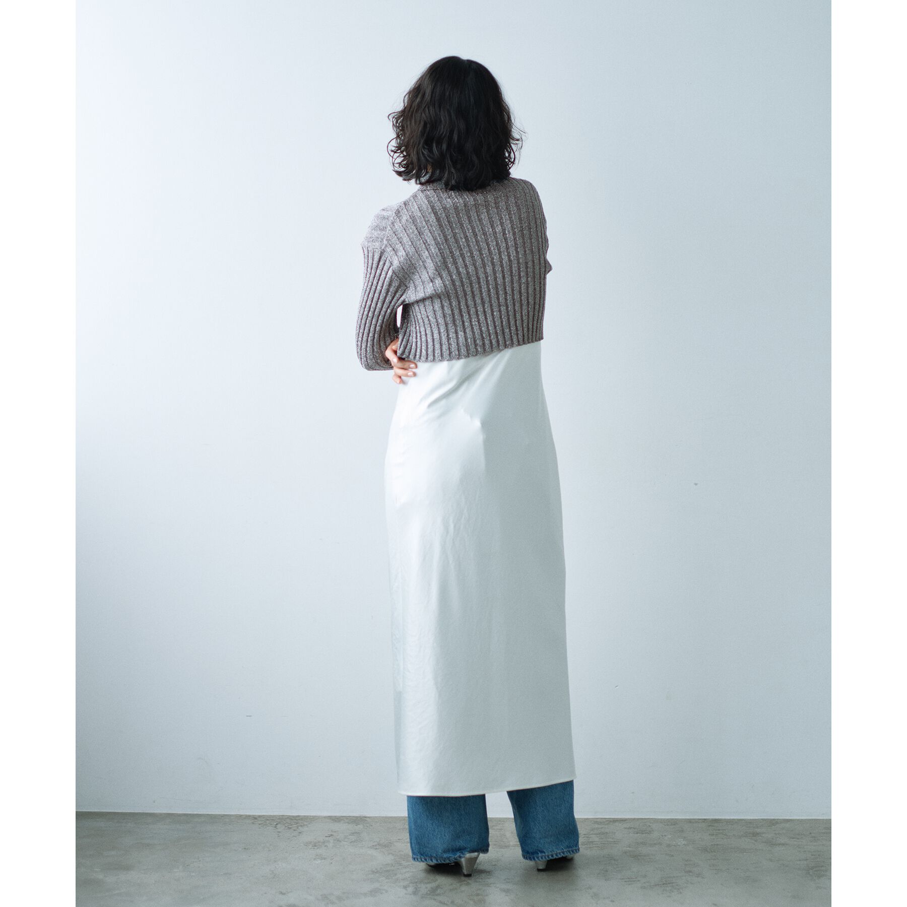 CODE A「lame knit cardigan」|カーディガン|