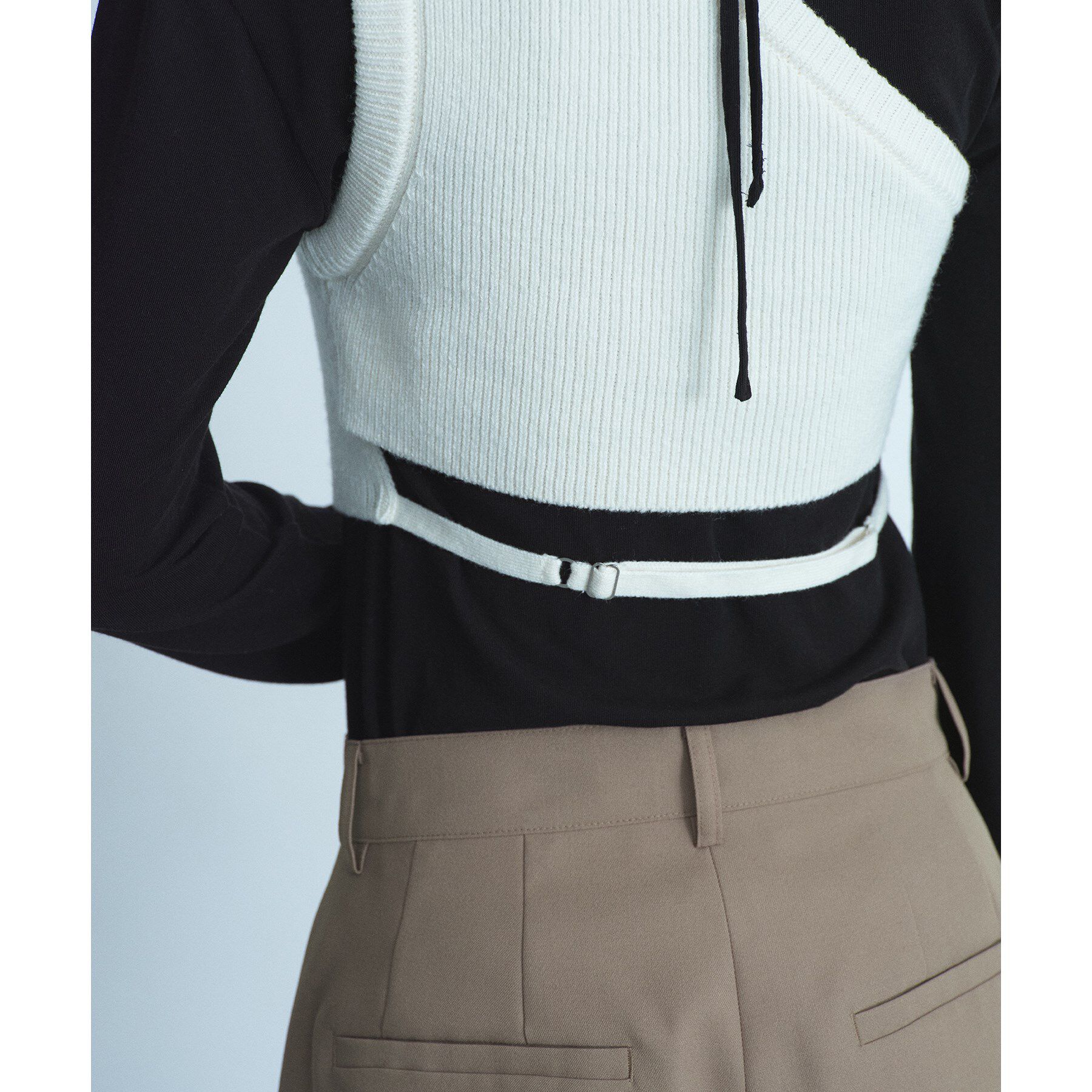 CODE A「asymmetry knit vest」|ニット・セーター|