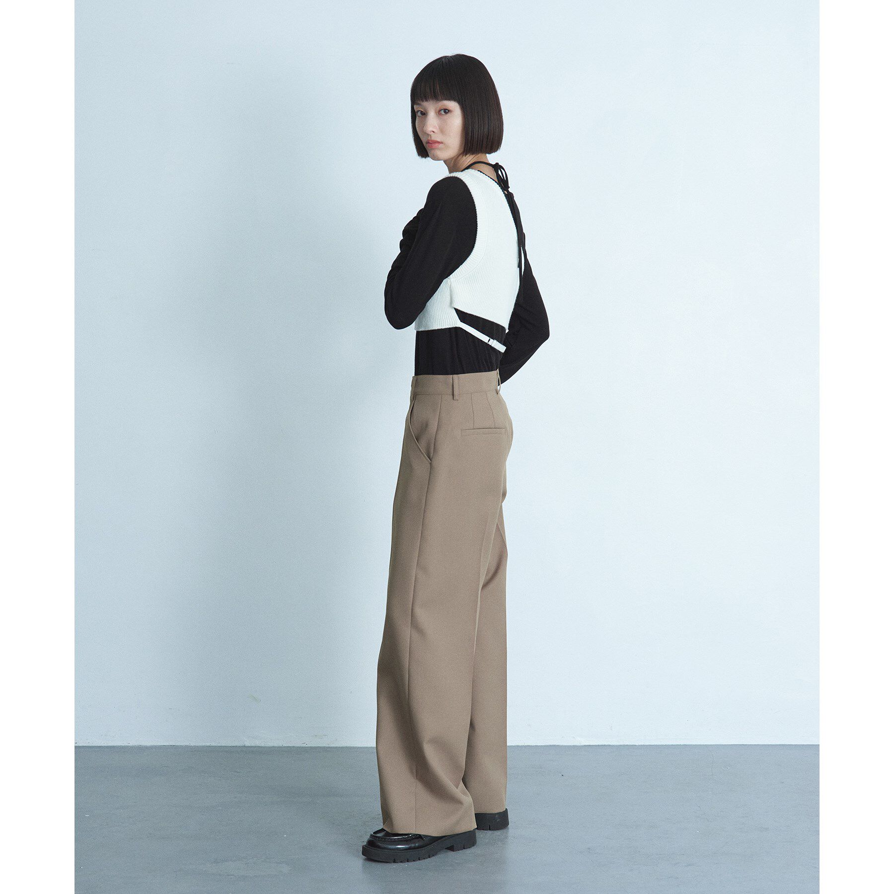 CODE A「asymmetry knit vest」|ニット・セーター|