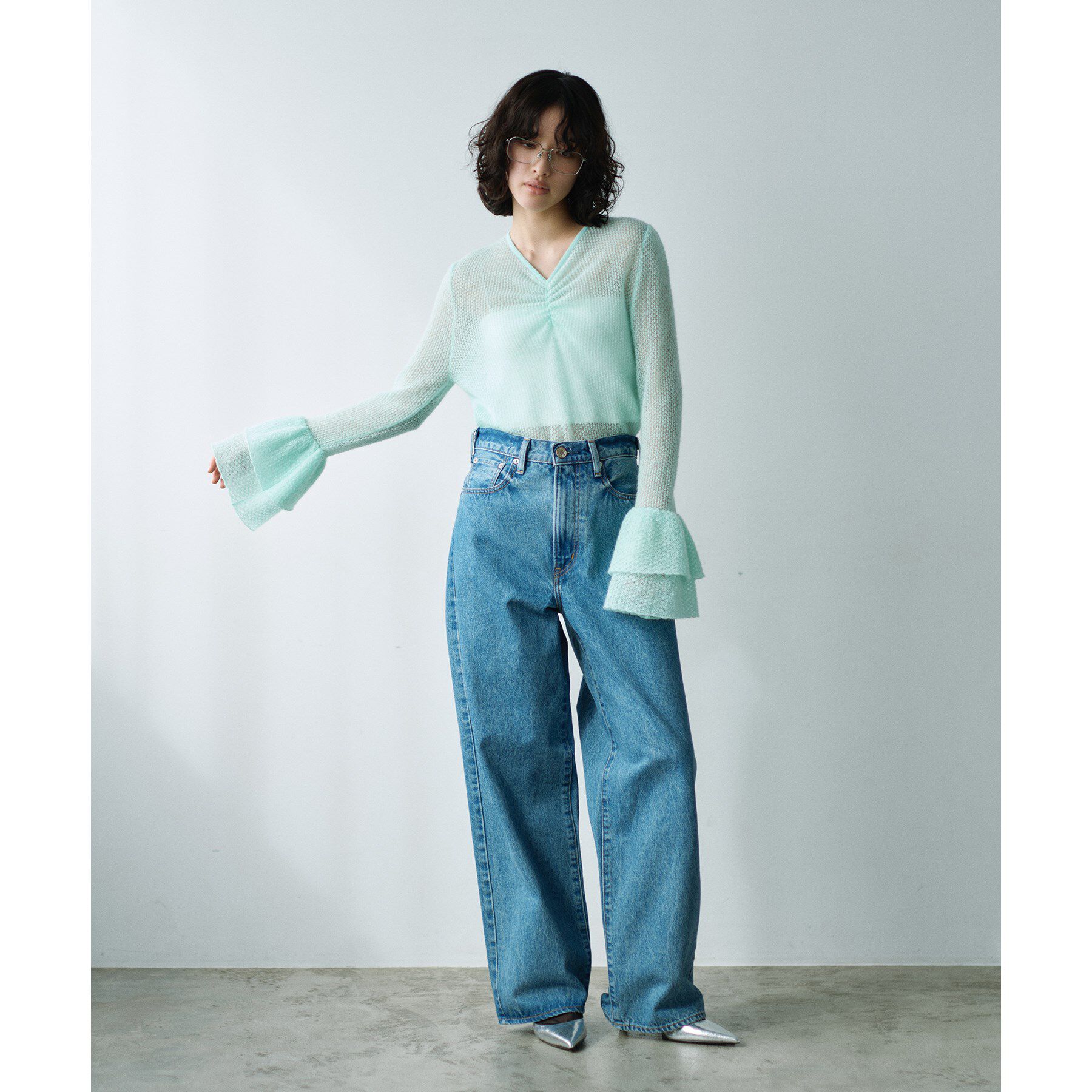 CODE A「bell sleeve mohair pullover」|ニット・セーター|