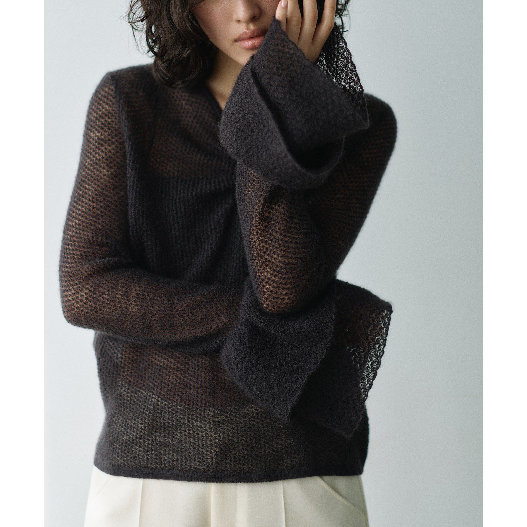 CODE A「bell sleeve mohair pullover」|ニット・セーター|