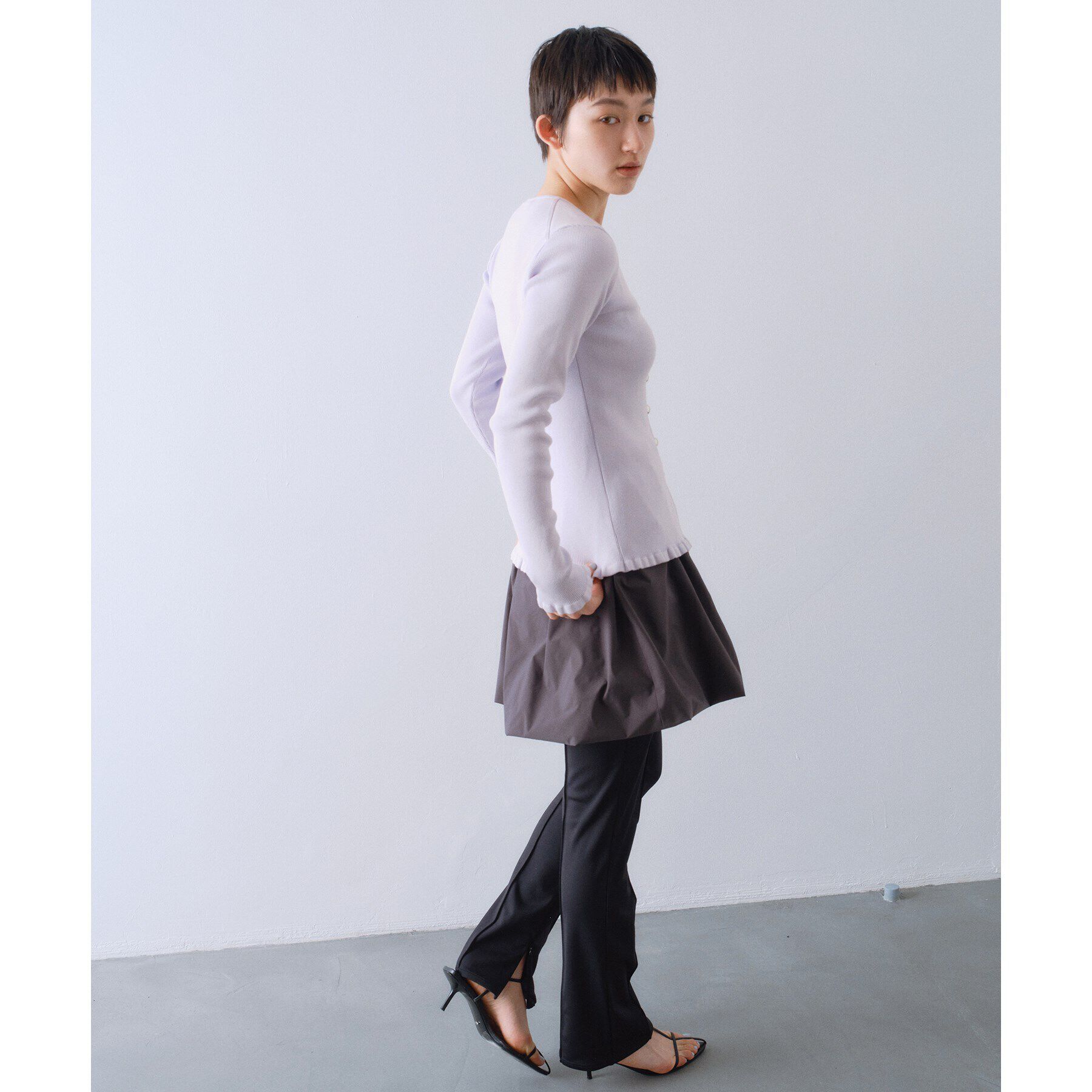 CODE A「metal buttons knit cardigan」|カーディガン|