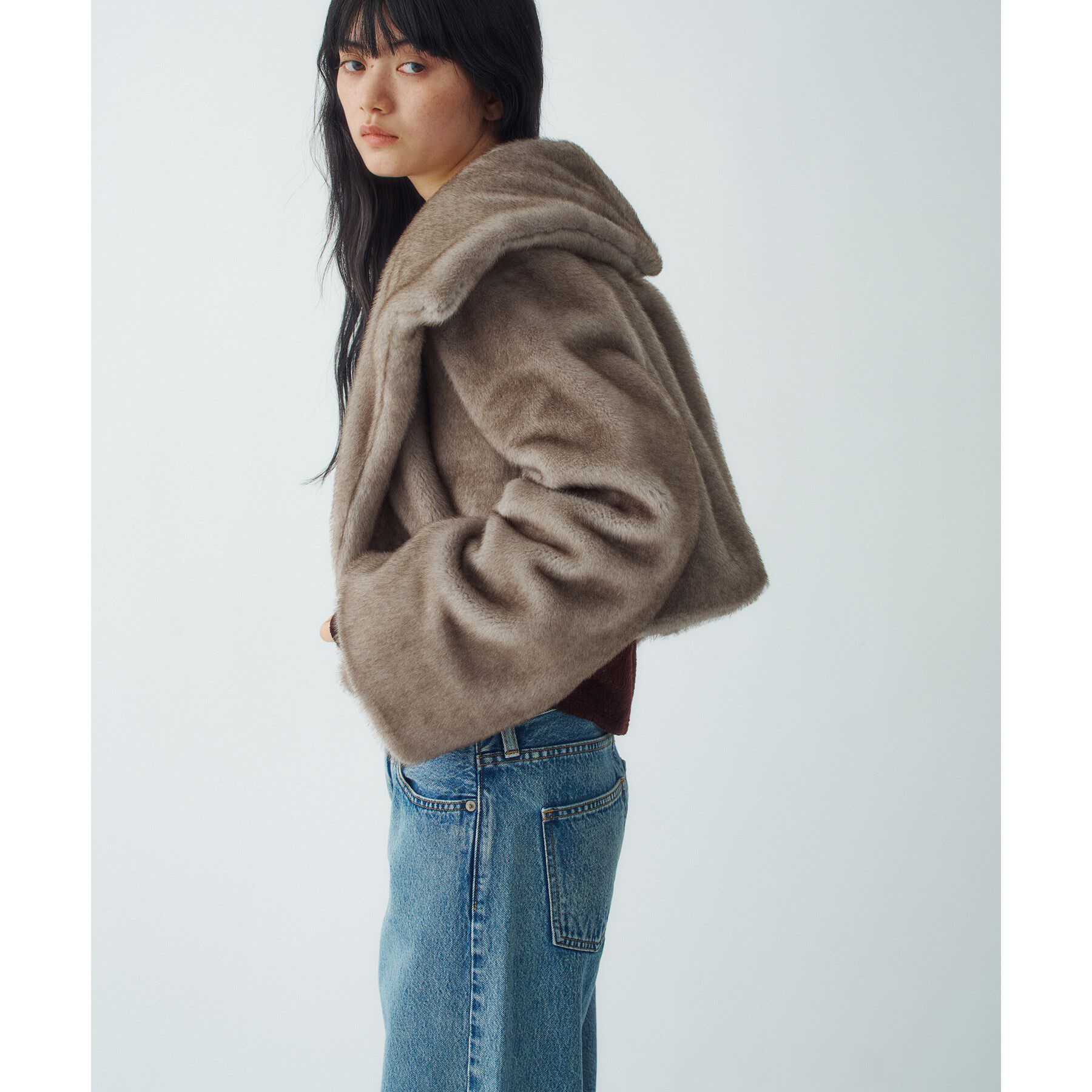 CODE A「faux mink short jacket」|ブルゾン・スタジャン|