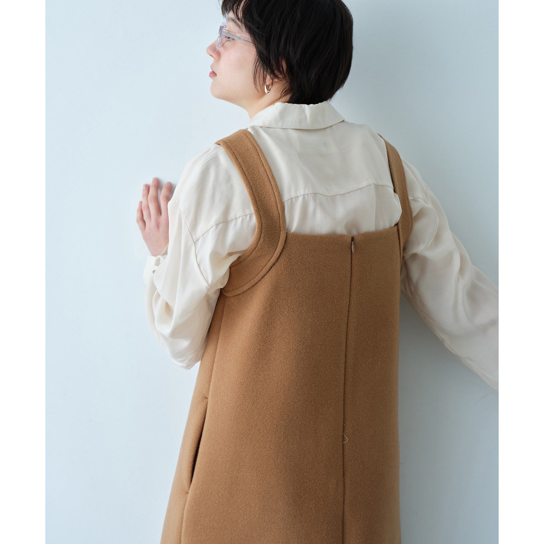 CODE A「wool mini dress」|ワンピース|