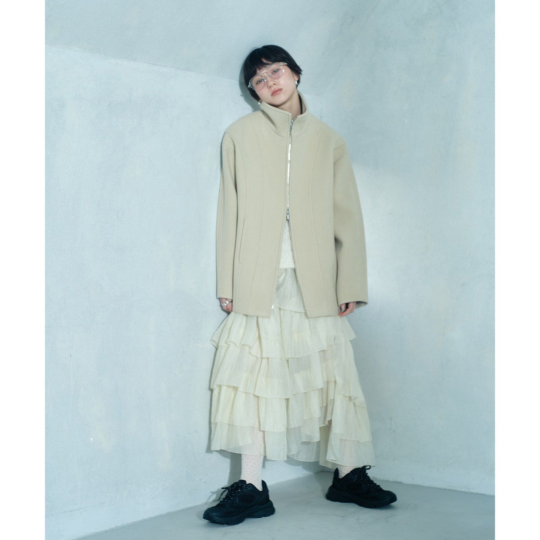 CODE A「wool volume short coat」|その他|