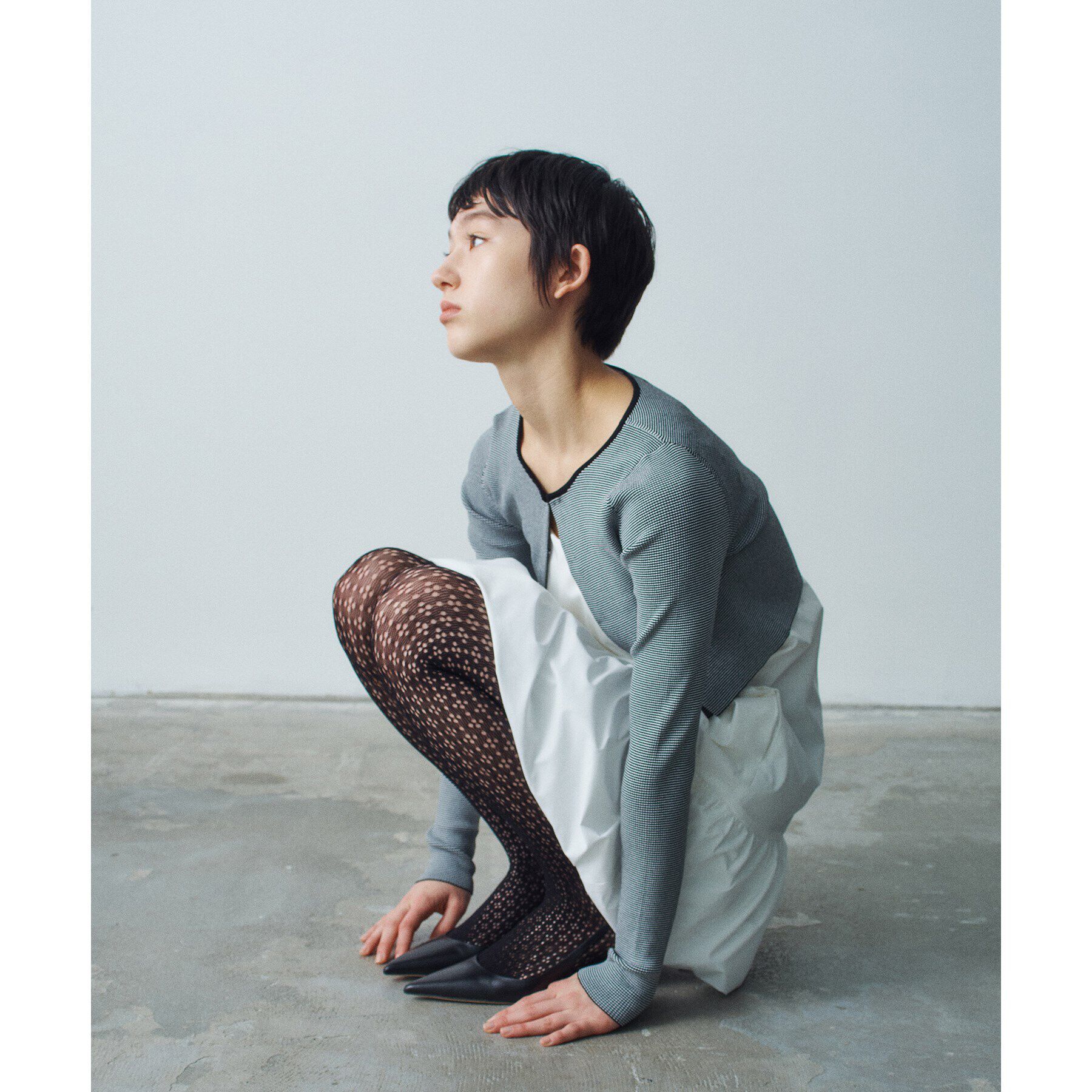 CODE A「【Re】stretch hook cardigan」|カーディガン|