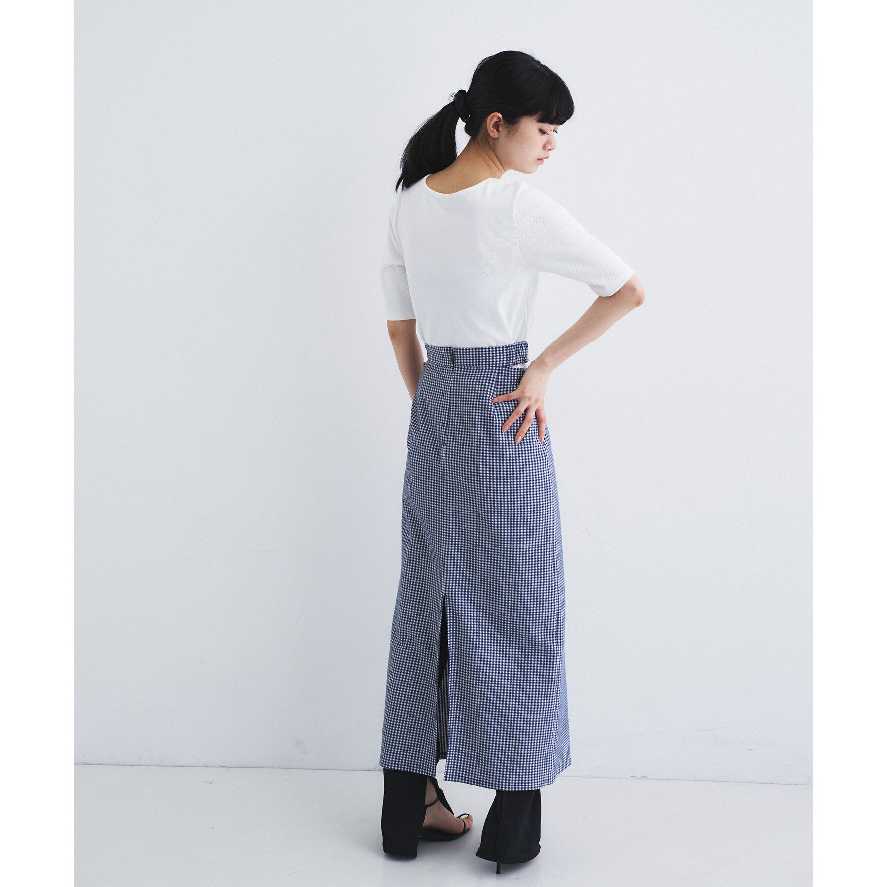 CODE A「rib jersey point neck tee」|Tシャツ・カットソー|