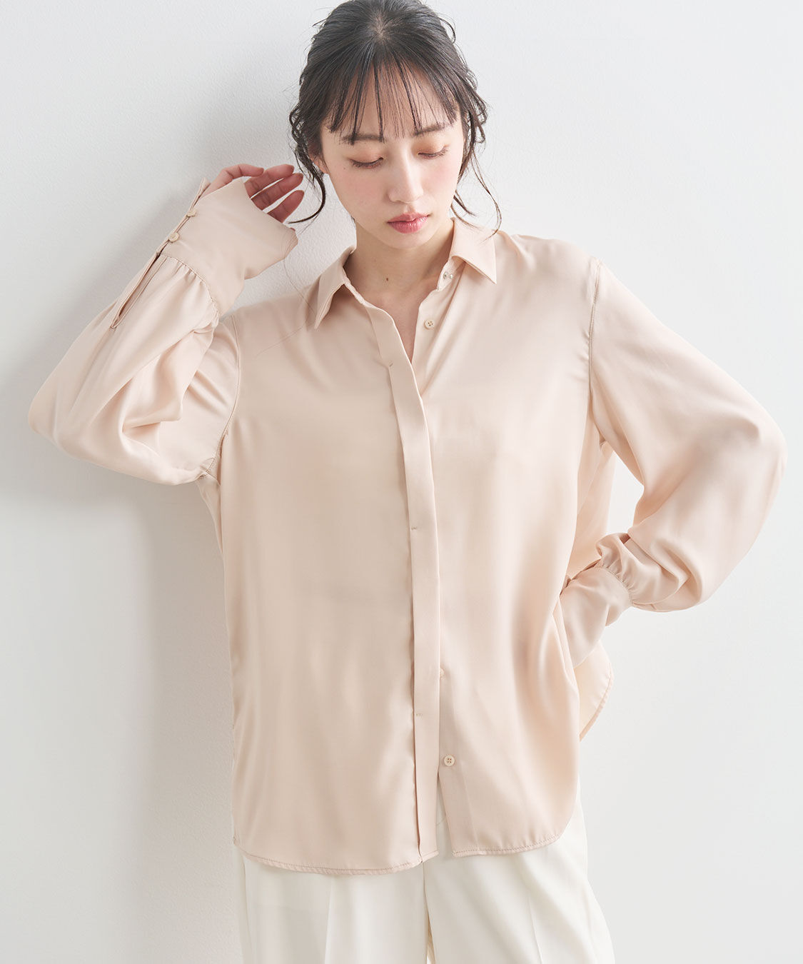 COCO DEAL「2WAYサテンシャツ」|シャツ・ブラウス|