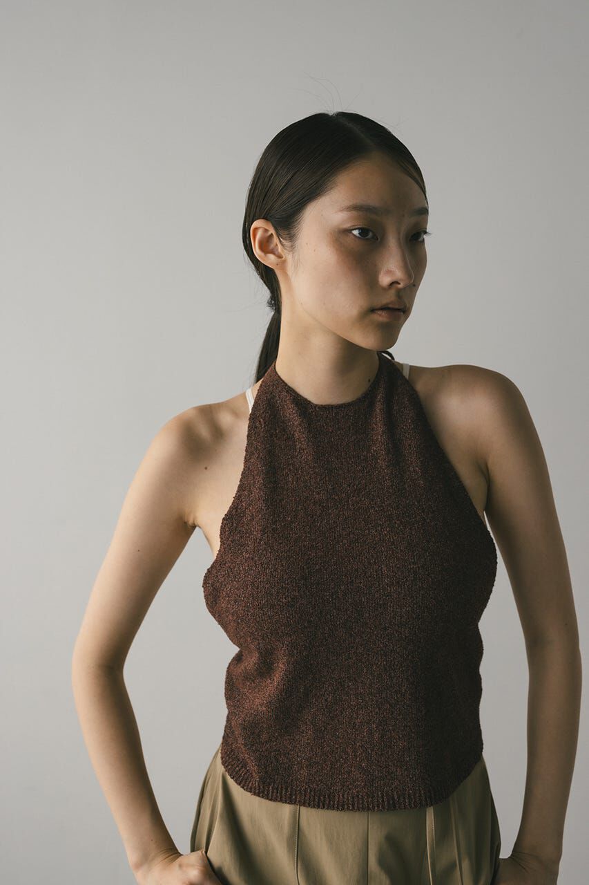 STYLEMIXER「ホルターパイルニットトップ」|キャミソール|