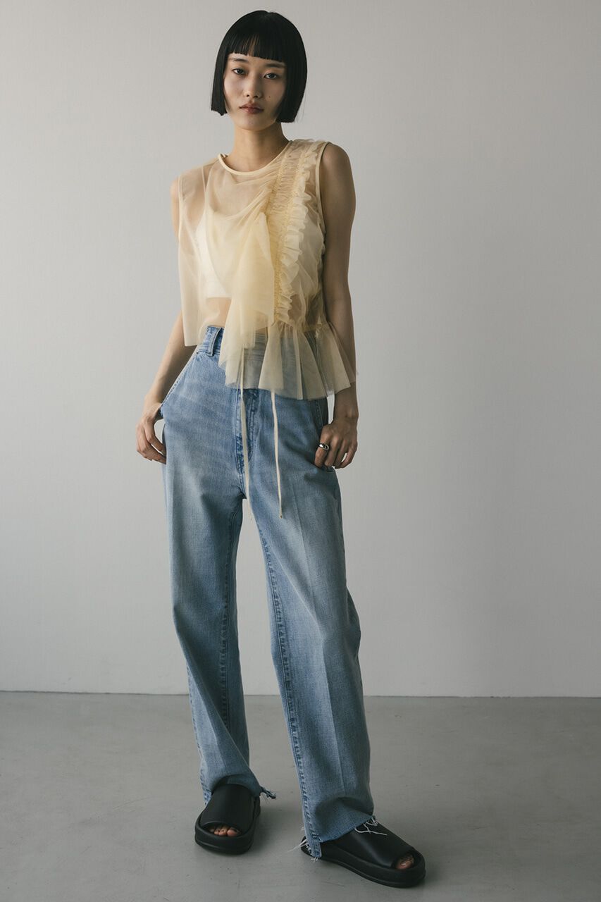 STYLEMIXER「チュールシャーリングトップ」|タンクトップ|