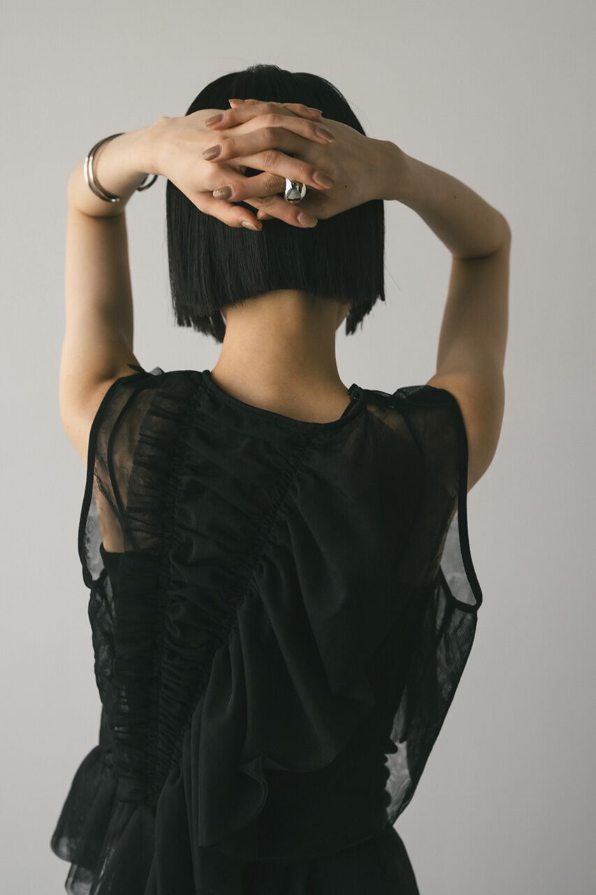 STYLEMIXER「チュールシャーリングトップ」|タンクトップ|