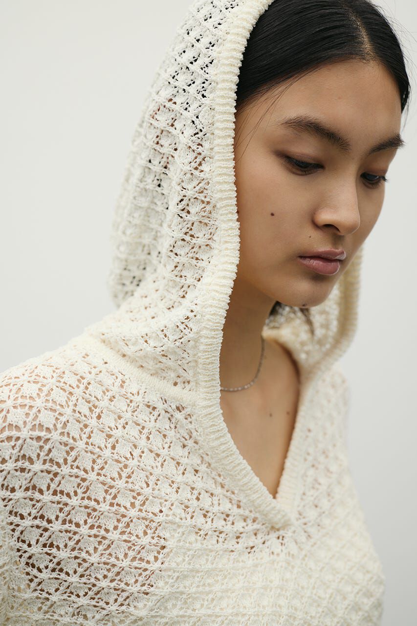 STYLEMIXER「アイレットレースフーディー」|ニット・セーター|IVOY3