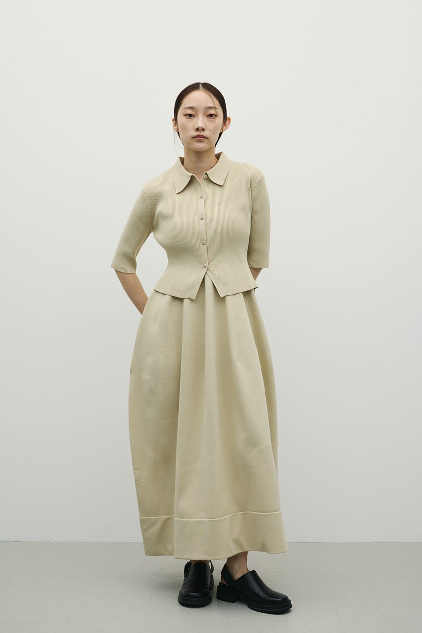 STYLEMIXER「2ピースハーフスリーブポロニットワンピース」|ワンピース|