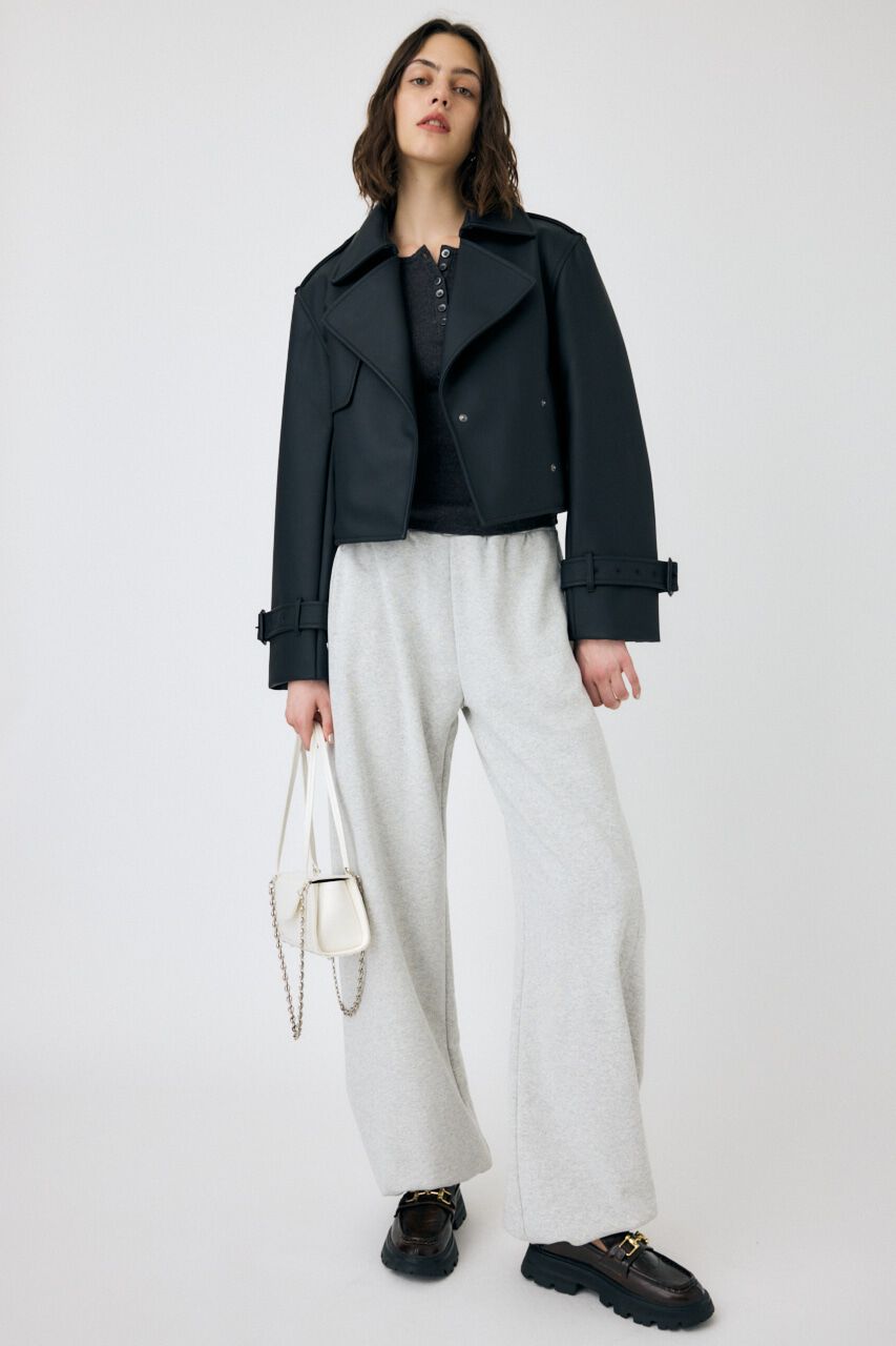 MOUSSY「F/LEATHER SHORT トレンチジャケット」|その他|