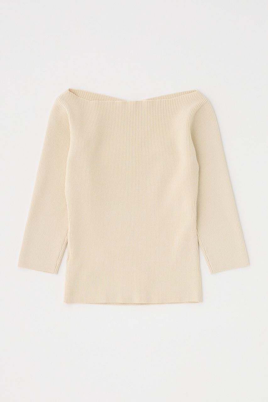 MOUSSY「CROSS OFF SHOULDER ニットトップス」|ニット・セーター|