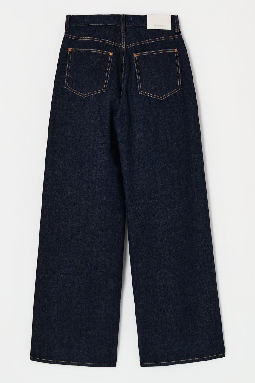 MOUSSY「TUCK WIDE ストレートデニム」|デニム|