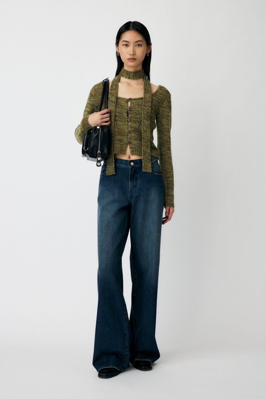 MOUSSY「MIX YARN KNIT トップス」|ニット・セーター|