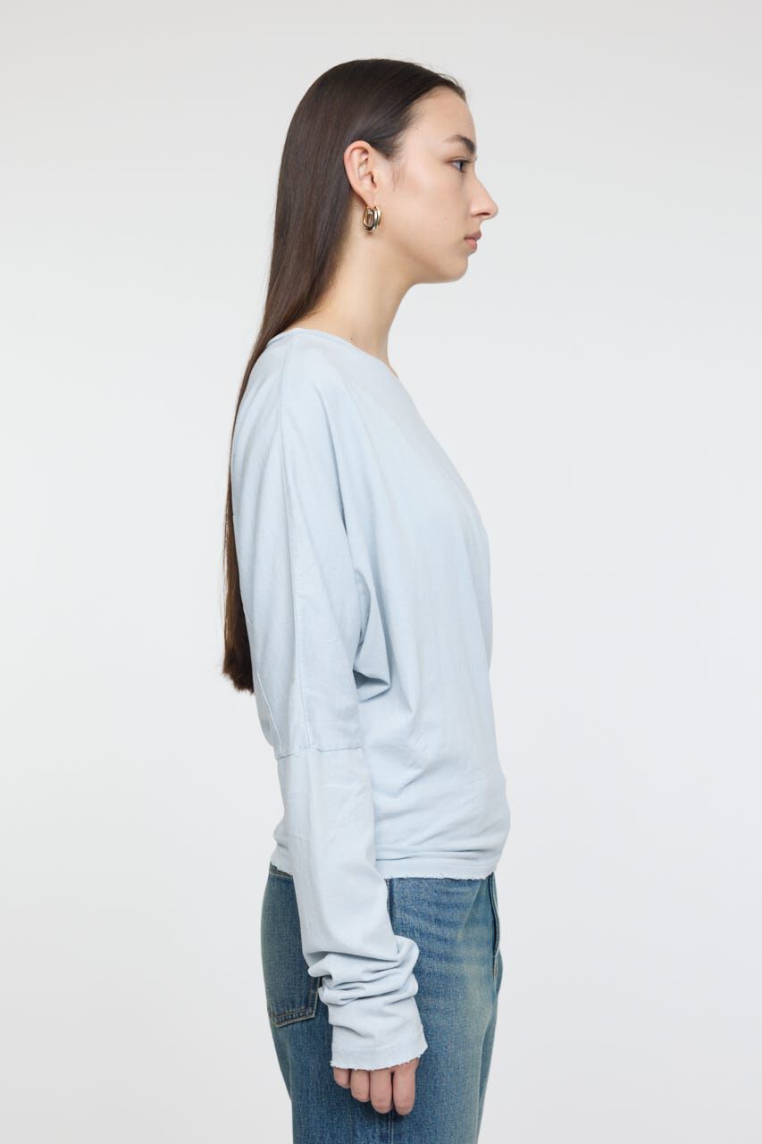 MOUSSY「OVER DYED ONE SHOULDER L/S TEE」|Tシャツ・カットソー|