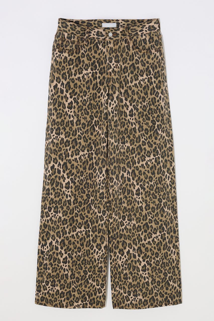 MOUSSY「LEO PRNTED WIDE ストレート」|デニム|