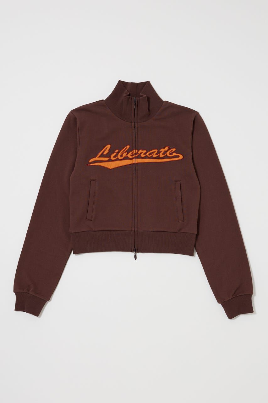 MOUSSY「VARSITY LOGO TRACK ジャケット」|Tシャツ・カットソー|BRN