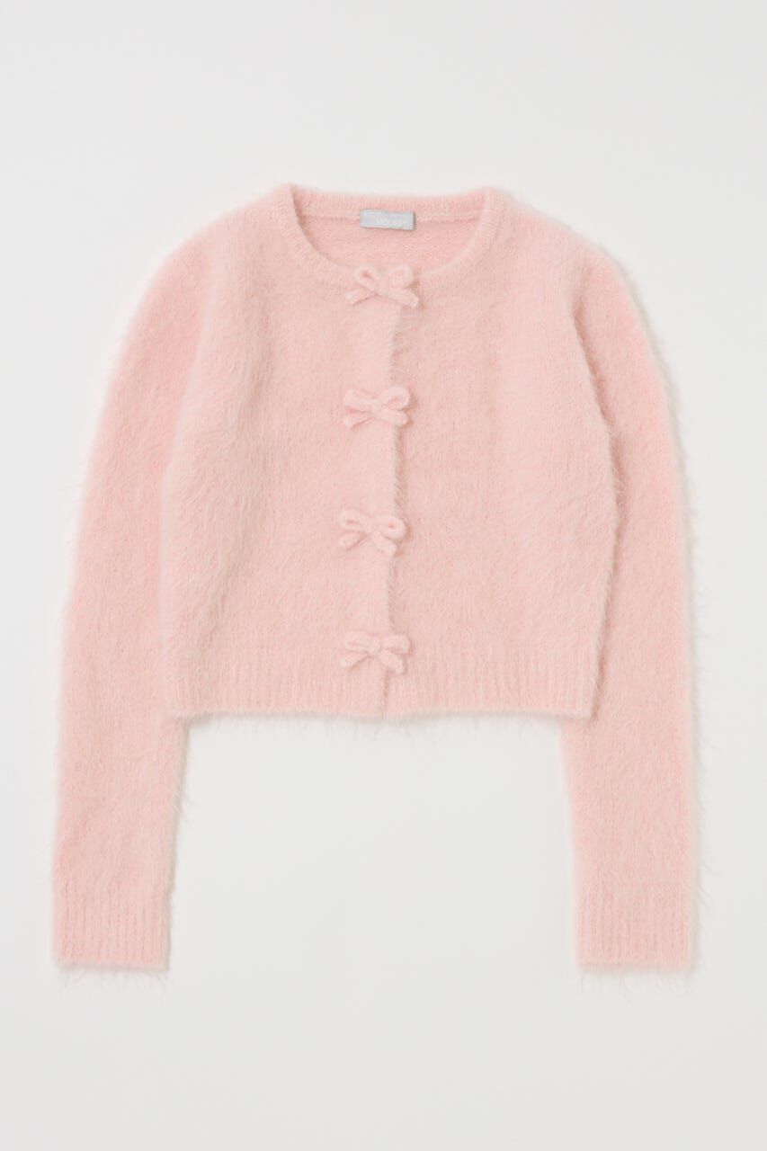 MOUSSY「FRONT RIBBON カーディガン」|ニット・セーター|