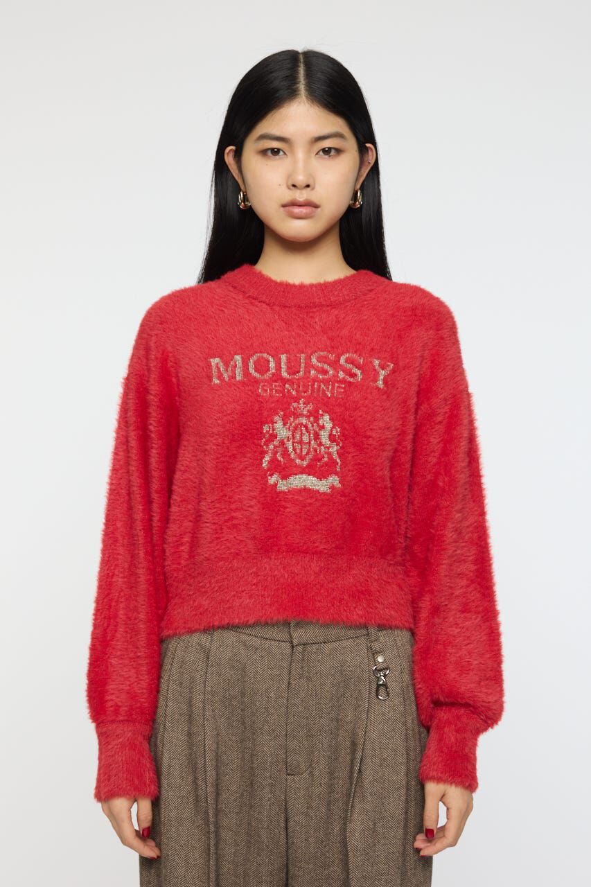 MOUSSY「FLUFFY MOUSSY KNIT トップス」|ニット・セーター|