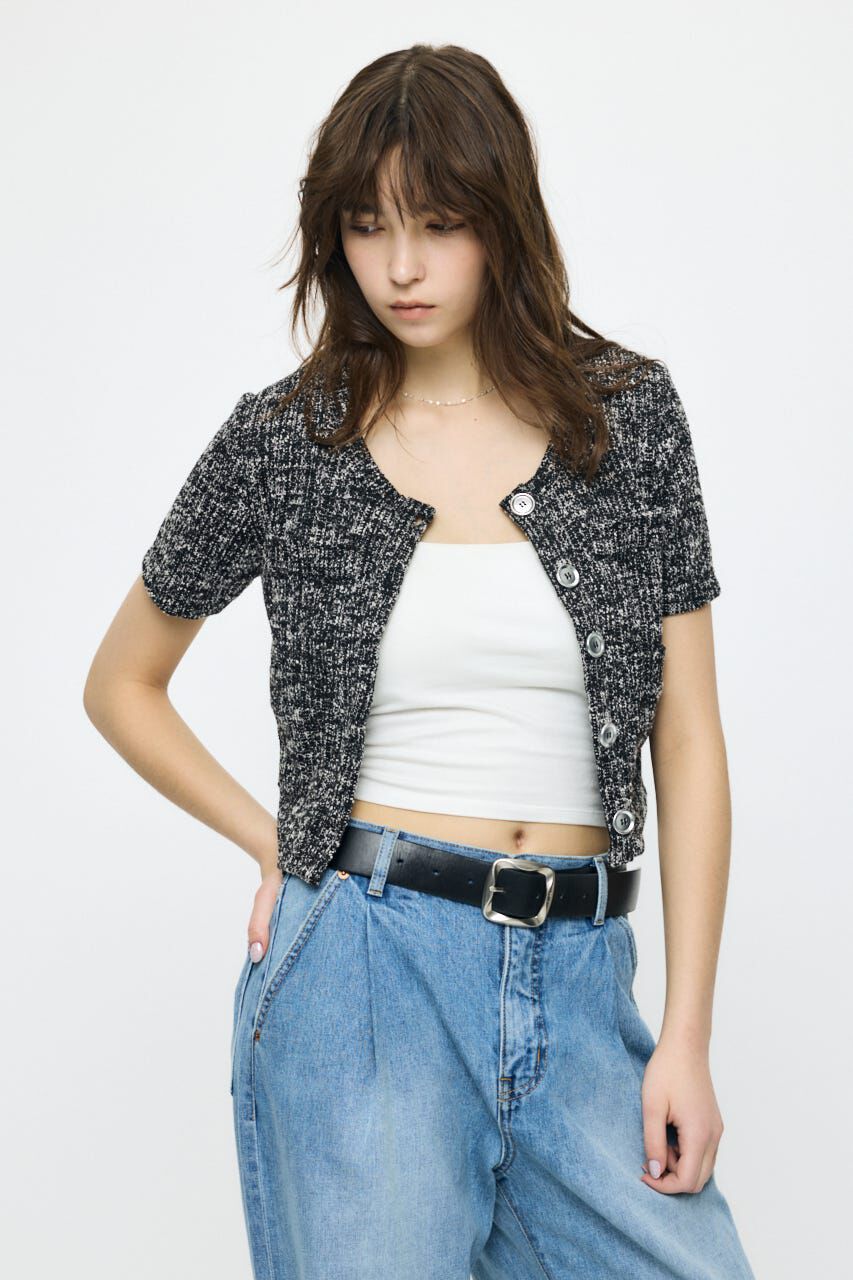 MOUSSY「TWEED CRUSH トップス」|Tシャツ・カットソー|