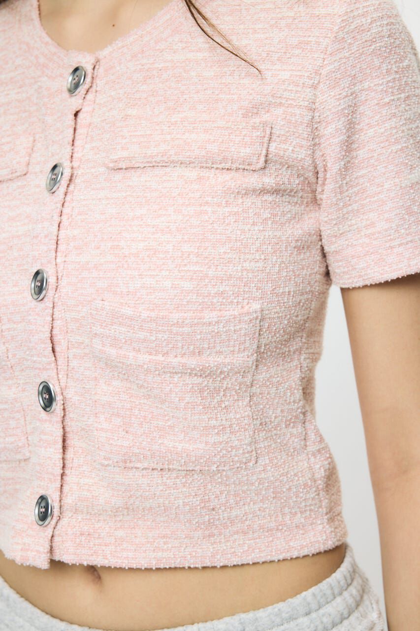 MOUSSY「TWEED CRUSH トップス」|Tシャツ・カットソー|