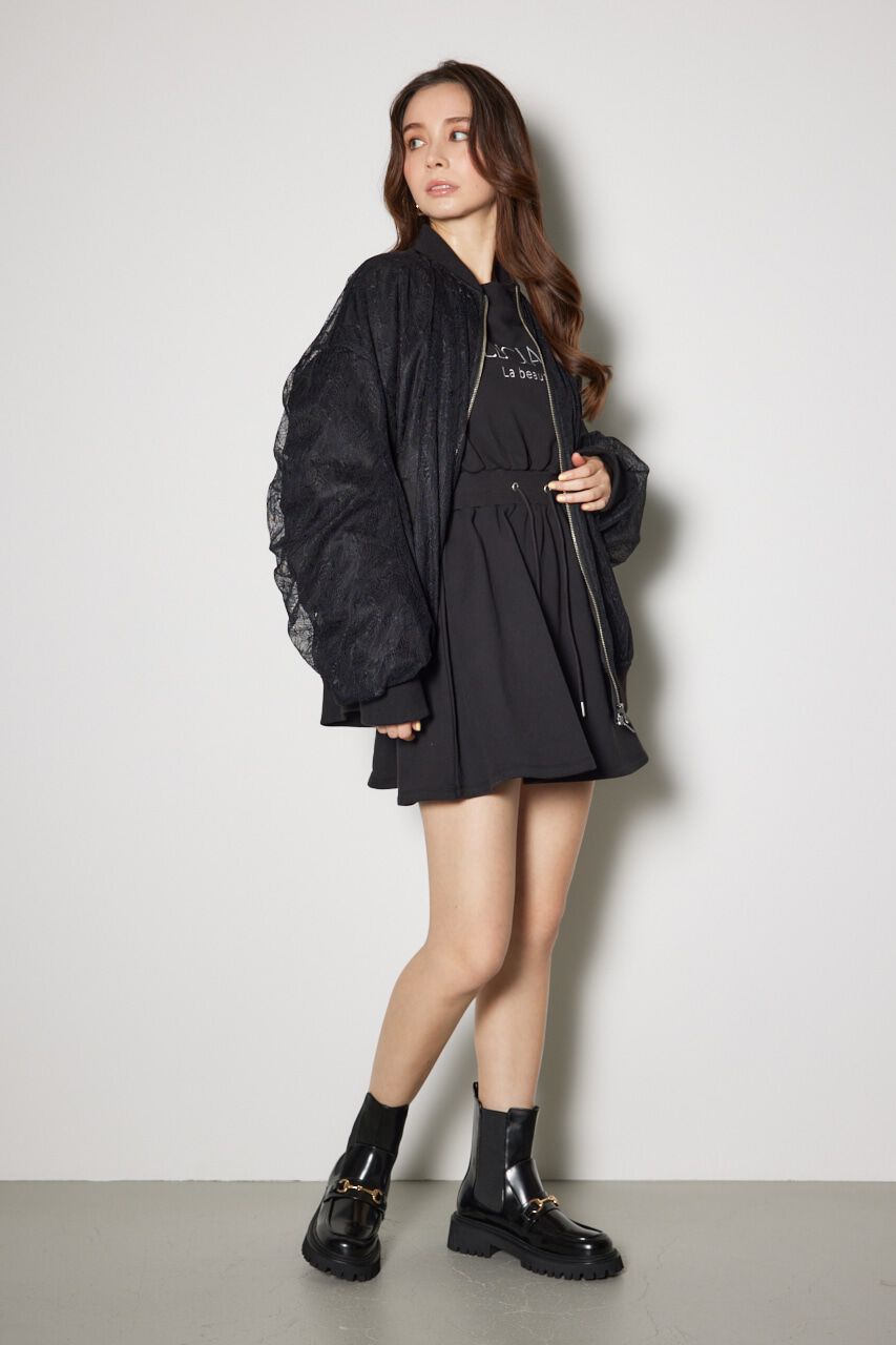 rienda「レースコンビMA-1」|ブルゾン・スタジャン|