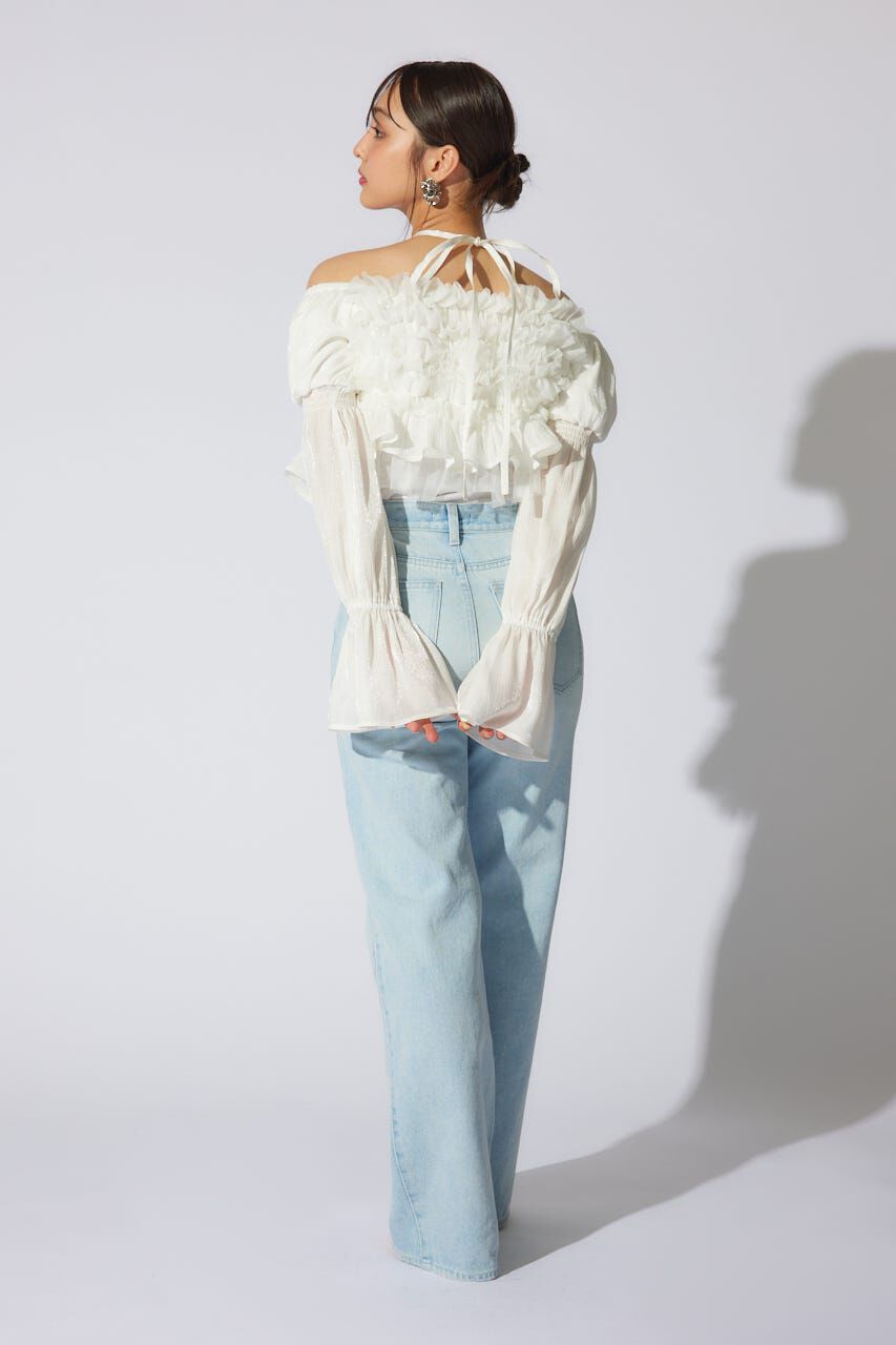 rienda「フリルオフショルブラウス」|シャツ・ブラウス|