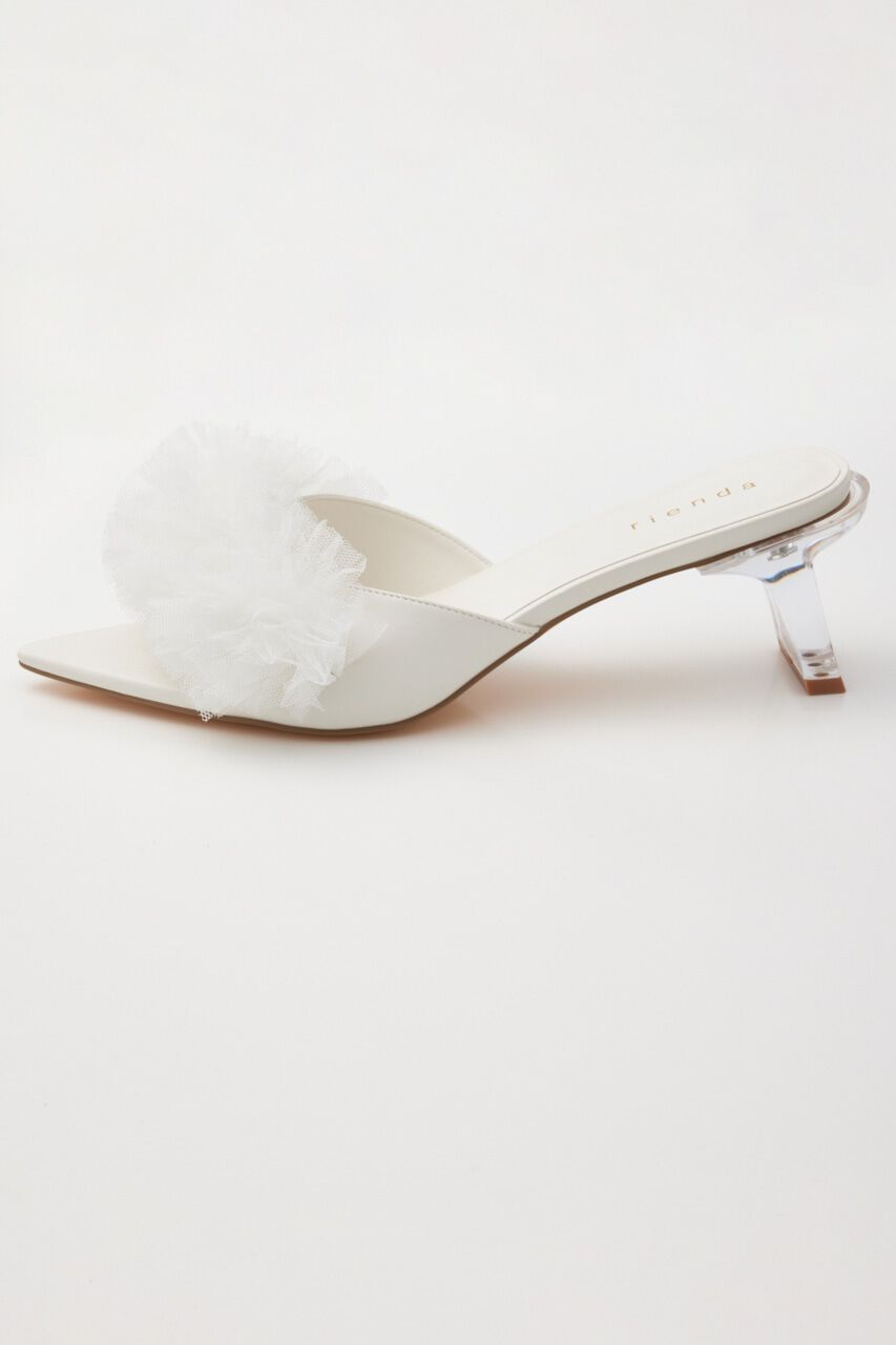 rienda「クリアヒールチュールサンダル」|サンダル|