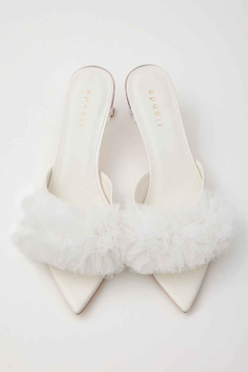 rienda「クリアヒールチュールサンダル」|サンダル|