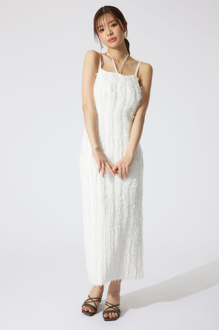 rienda「フリンジタイトニットワンピース」|ワンピース|