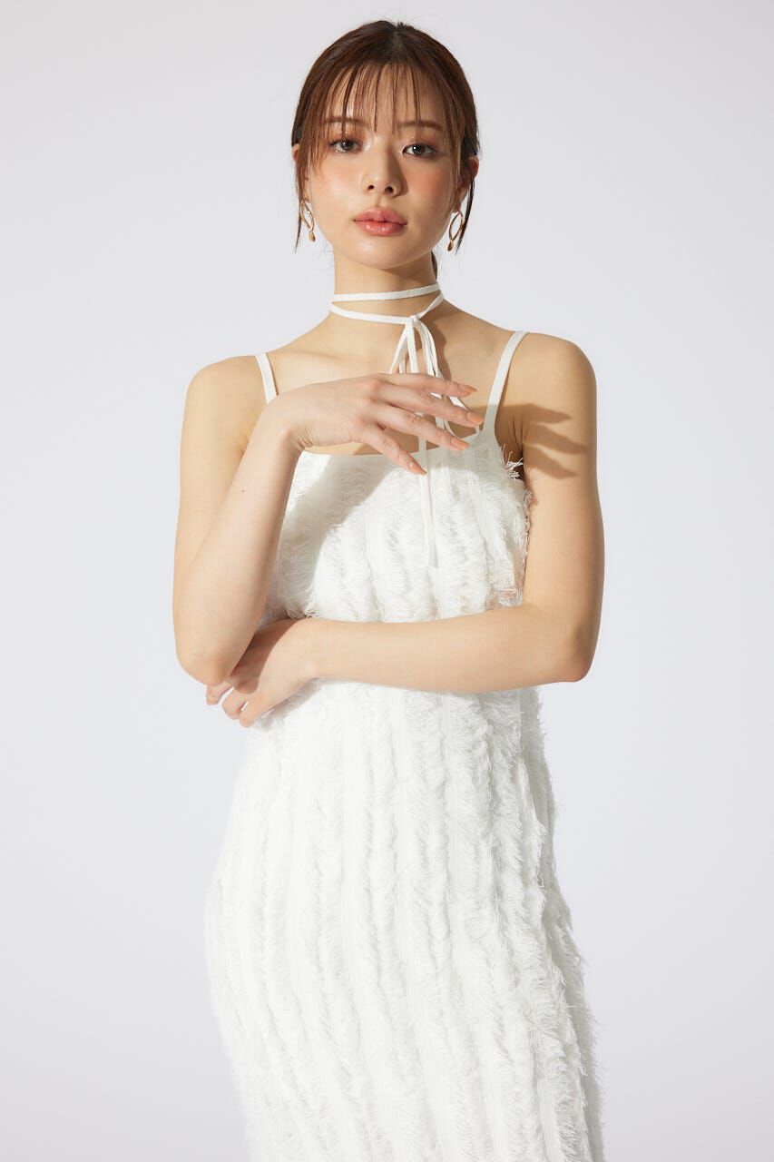 rienda「フリンジタイトニットワンピース」|ワンピース|