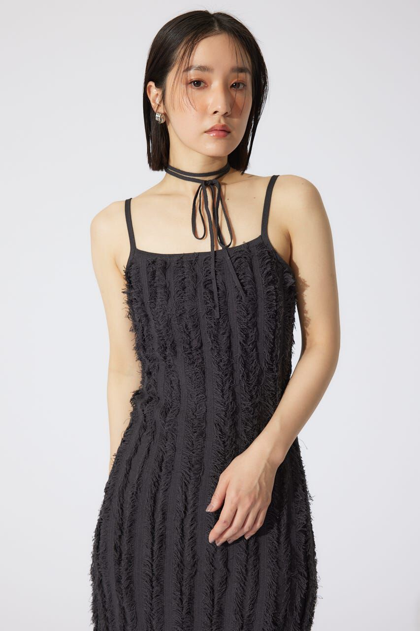 rienda「フリンジタイトニットワンピース」|ワンピース|