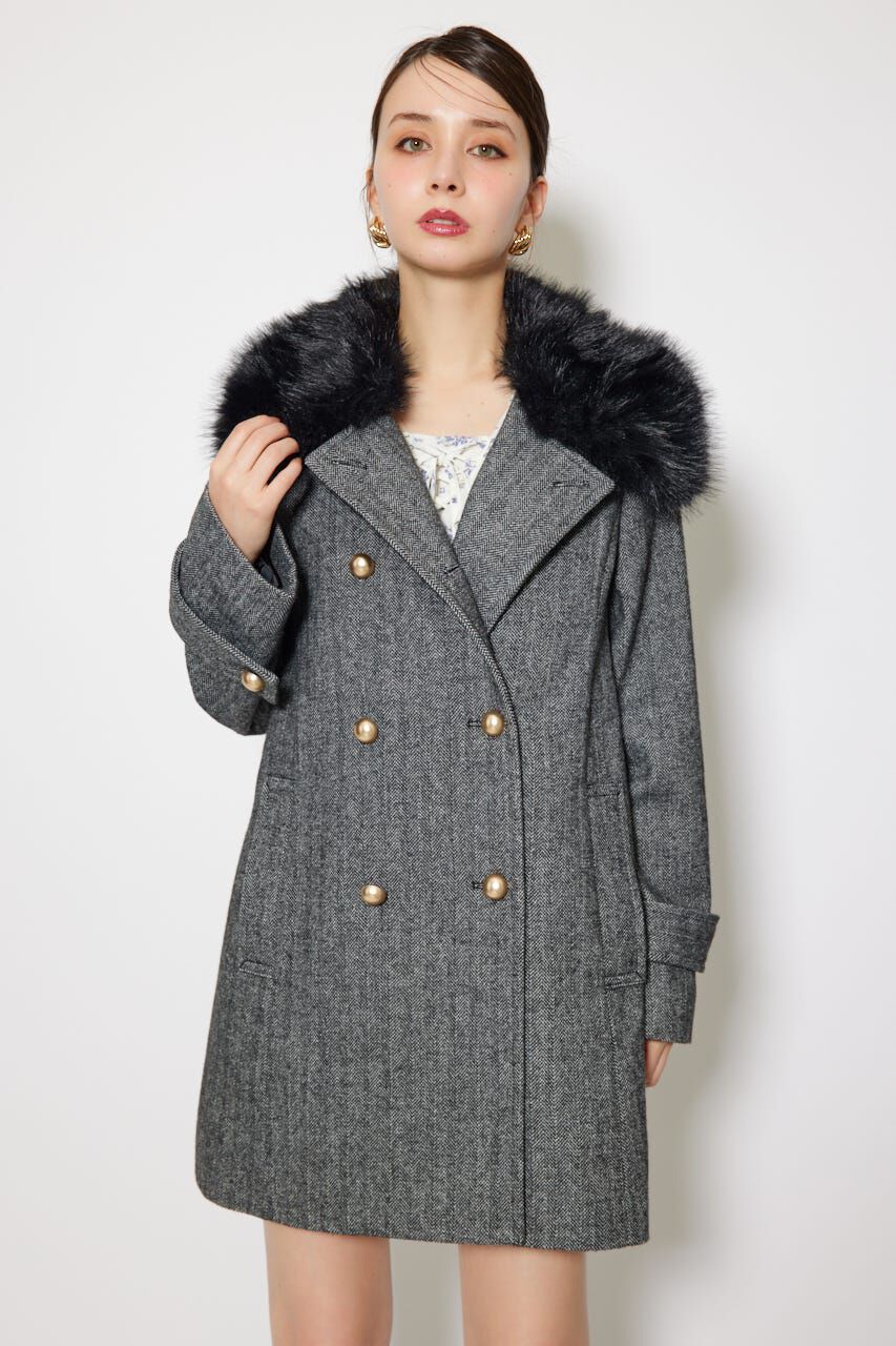 rienda「Aラインステンカラーコート」|その他|