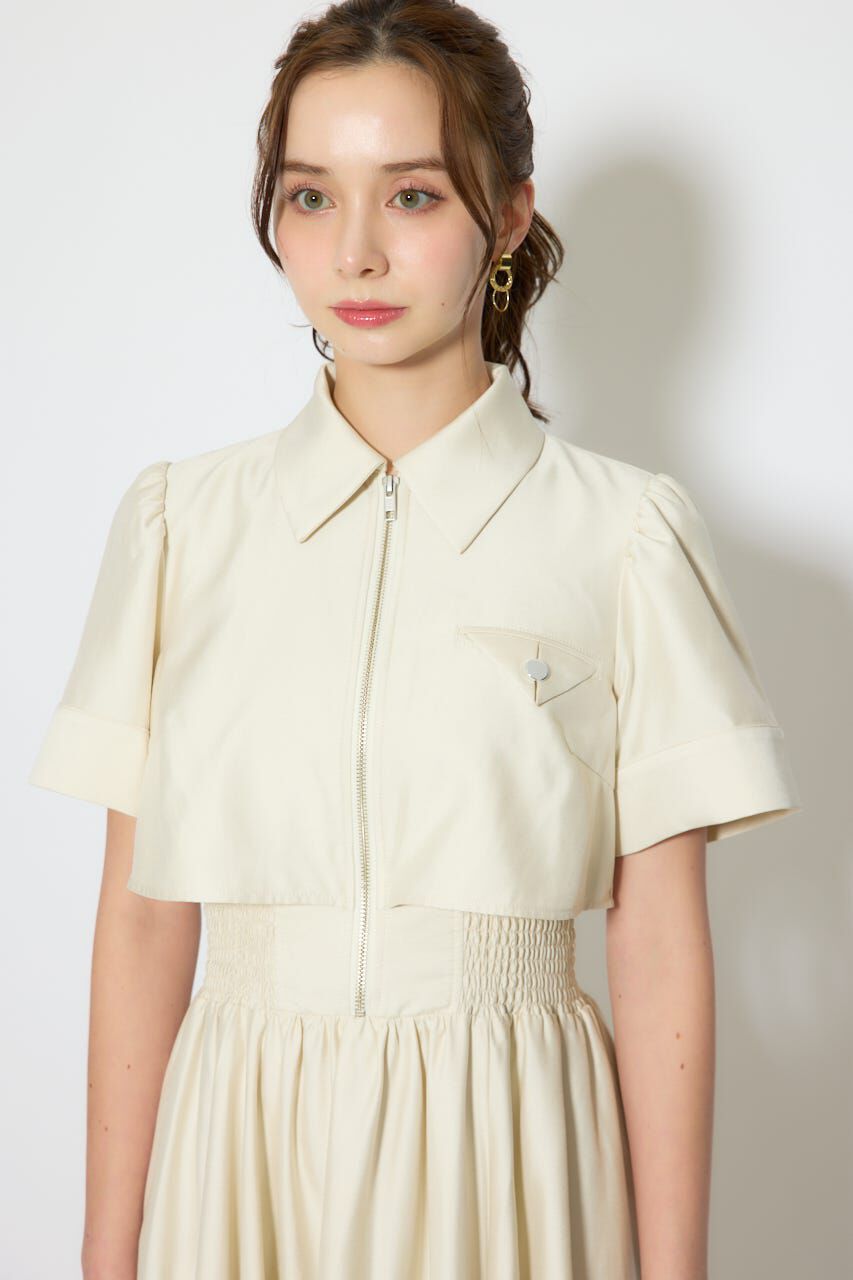 rienda「バストディティールフレアワンピース」|ワンピース|