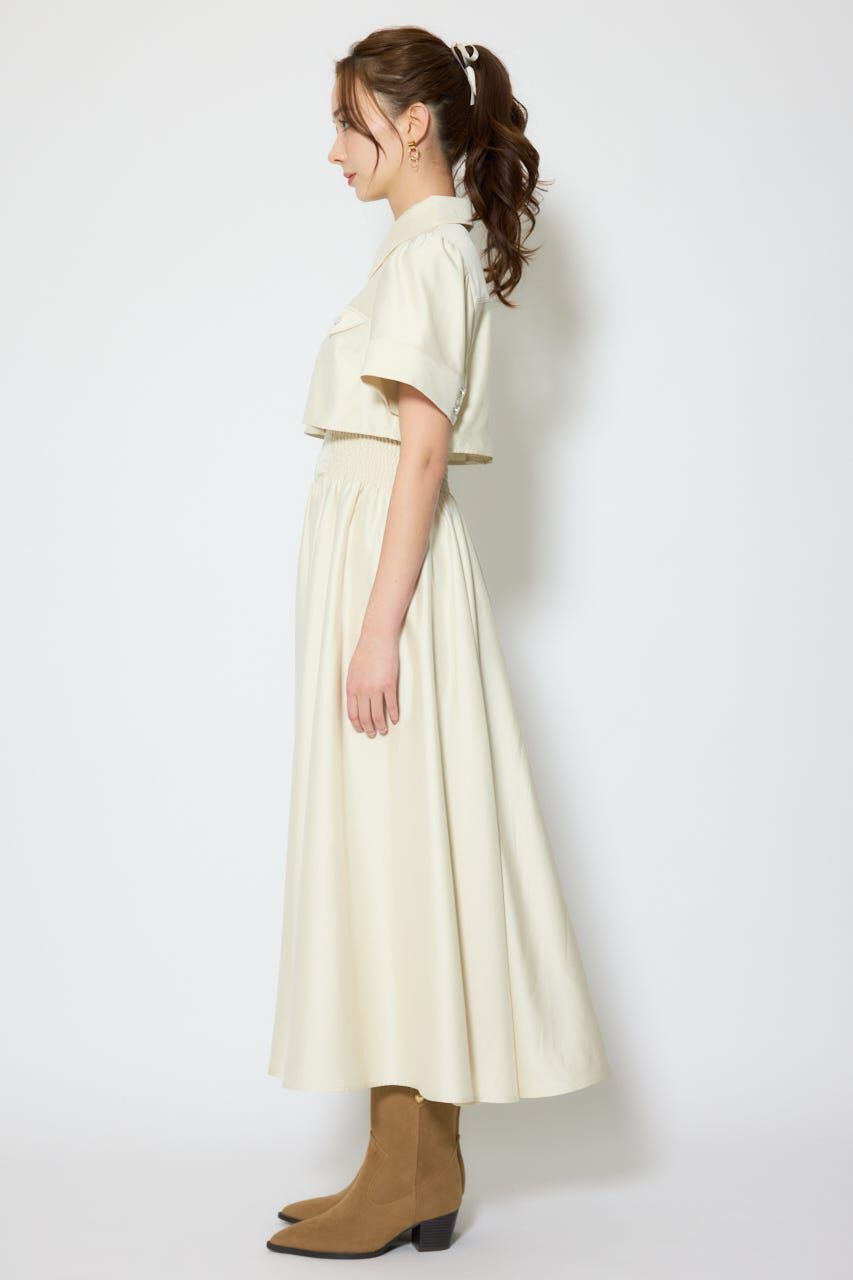 rienda「バストディティールフレアワンピース」|ワンピース|