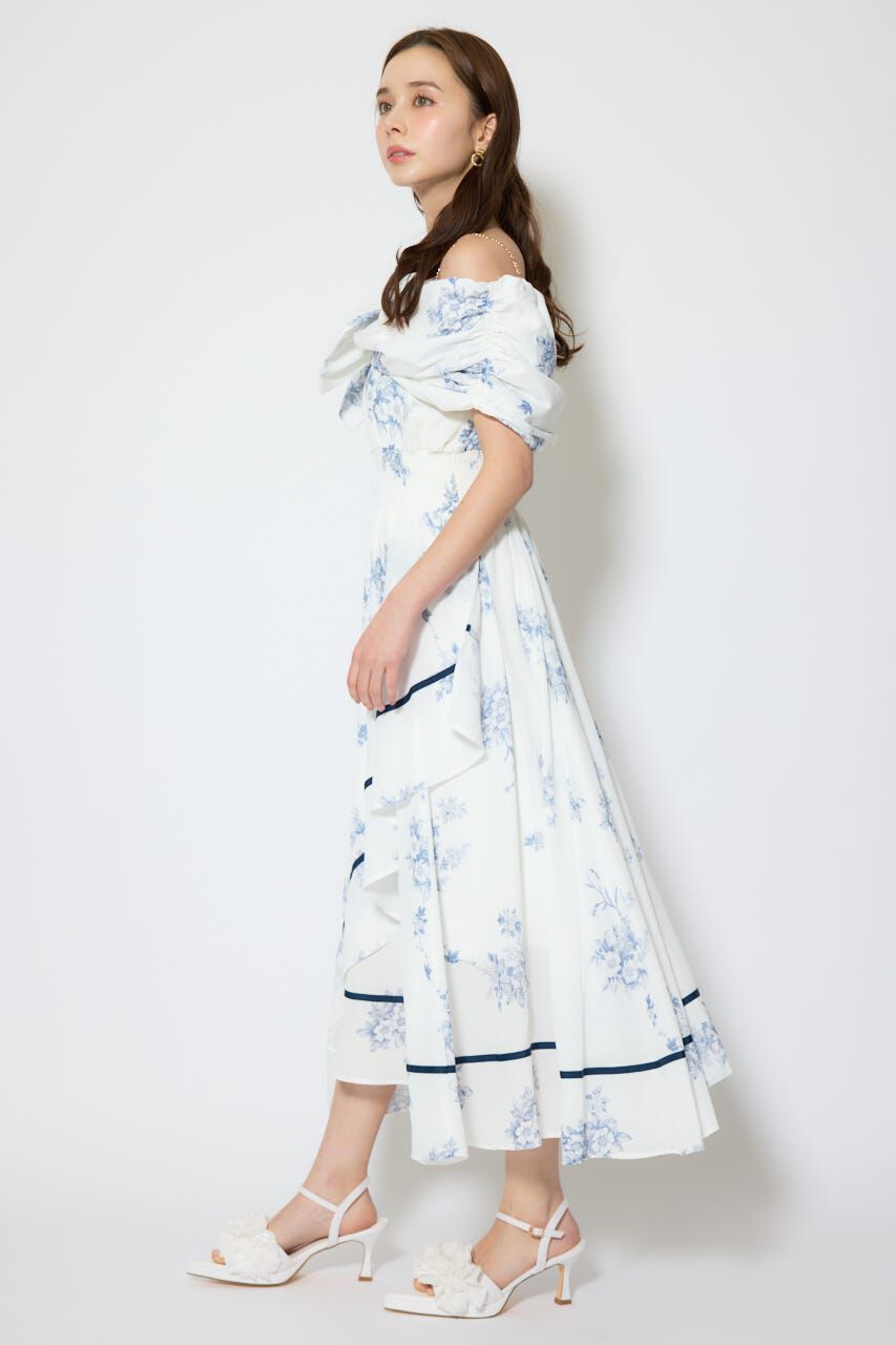 rienda「フロントビッグリボンフレアワンピース」|ワンピース|